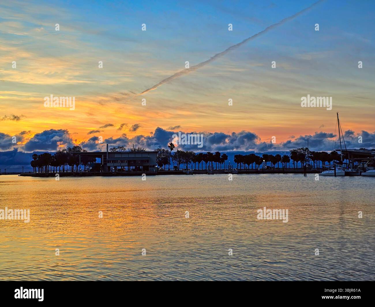Stormy sunrise, St Petersburg, Florida - Smartphone Captured Stock Image