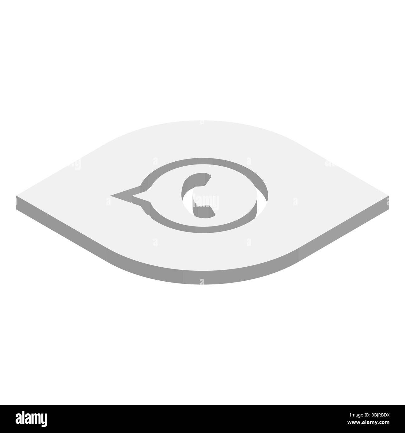 WattsApp instant messaging app icon. 3D isometric vector illustration. Stock Vector