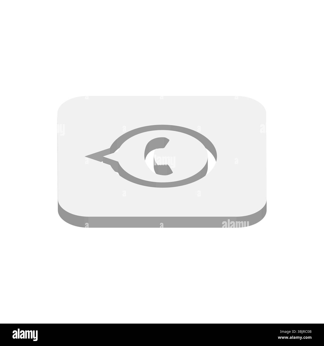 WattsApp instant messaging app icon. 3D isometric vector illustration. Stock Vector