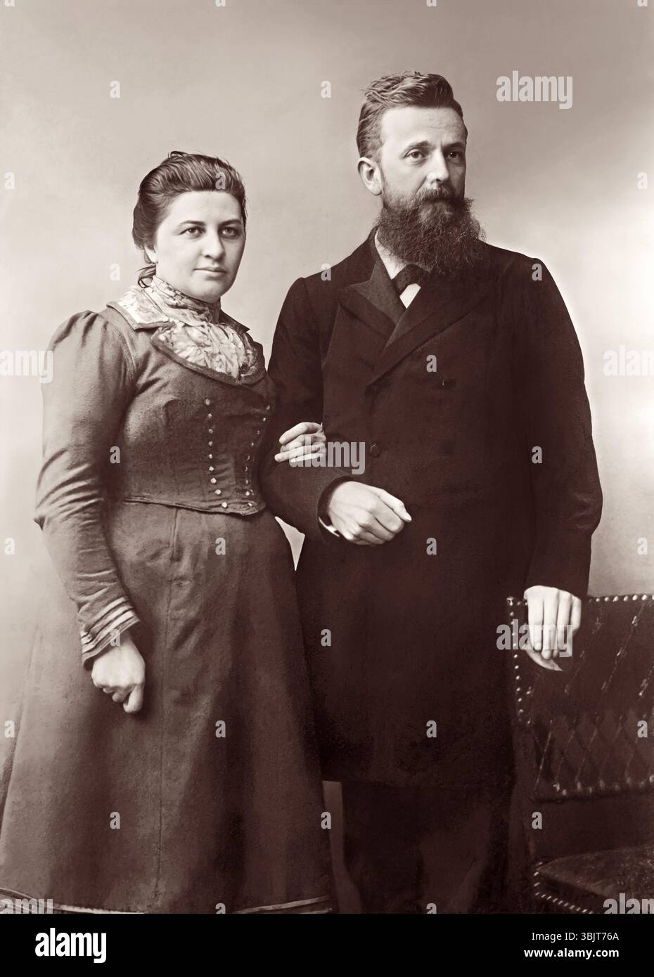 Christians Casper ten Boom (1859-1944) and his wife Cornelia, parents of Corrie and Betsie ten Boom who were featured in the film The Hiding Place, were part of the Dutch Resistance to the Nazi occupation of the Netherlands and were actively in involved in hiding Jews during the Holocaust. Stock Photo