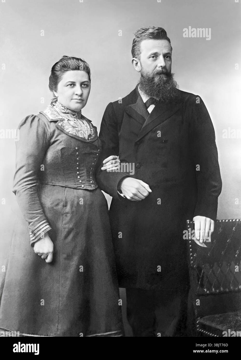 Christians Casper ten Boom (1859-1944) and his wife Cornelia, parents of Corrie and Betsie ten Boom who were featured in the film The Hiding Place, were part of the Dutch Resistance to the Nazi occupation of the Netherlands and were actively in involved in hiding Jews during the Holocaust. Stock Photo