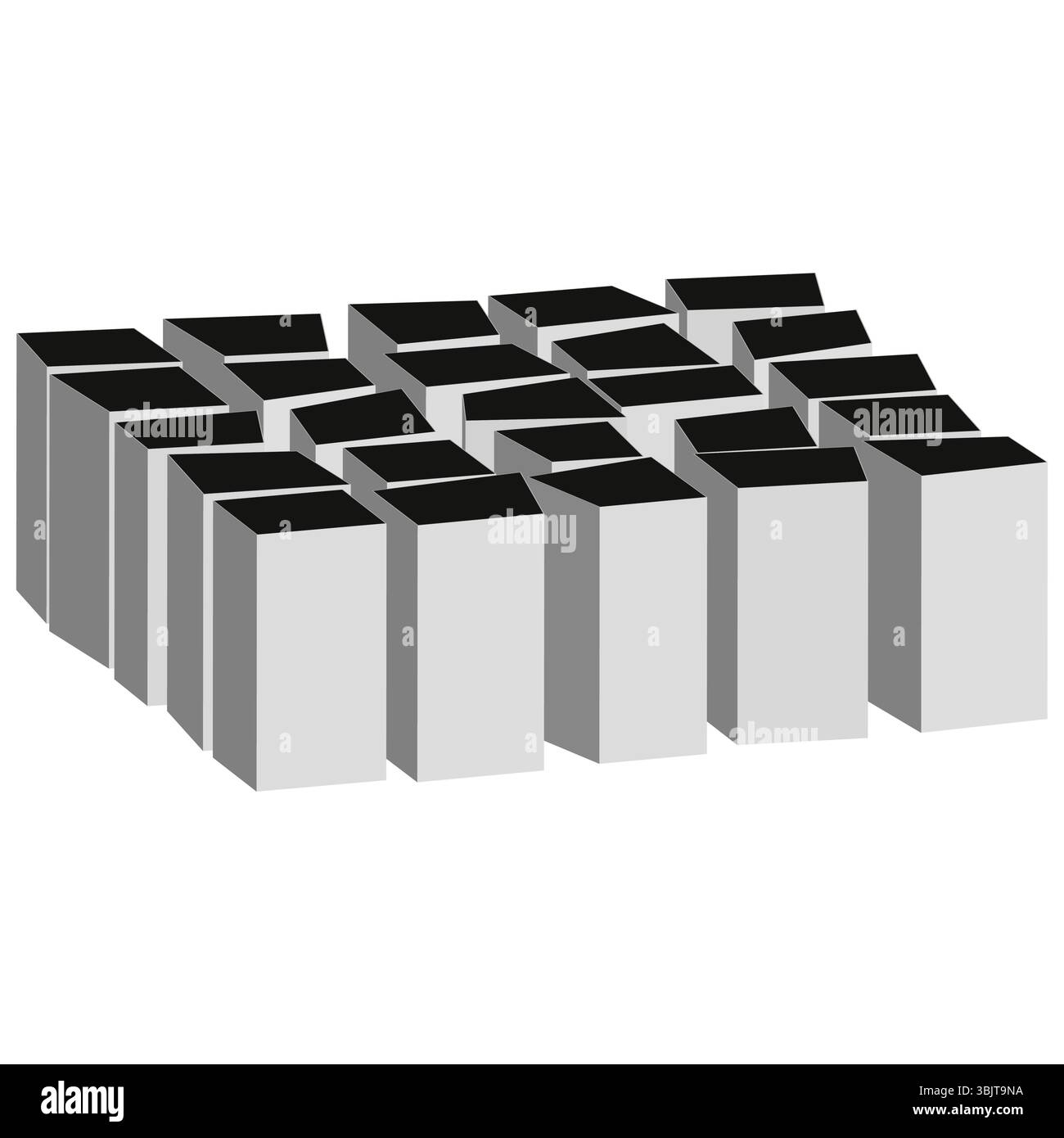 Gray pipe structure. Industrial tube array. Vector cylinder formation ...