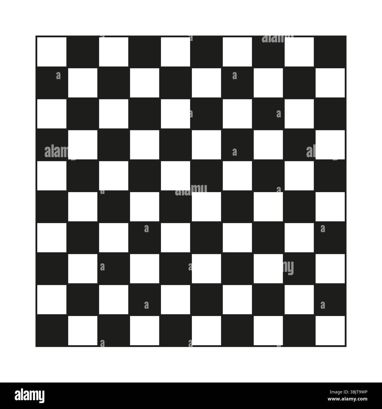 Checkerboard square grid. Black white symmetry. Simple pattern layout. Vector minimal design. Stock Vector