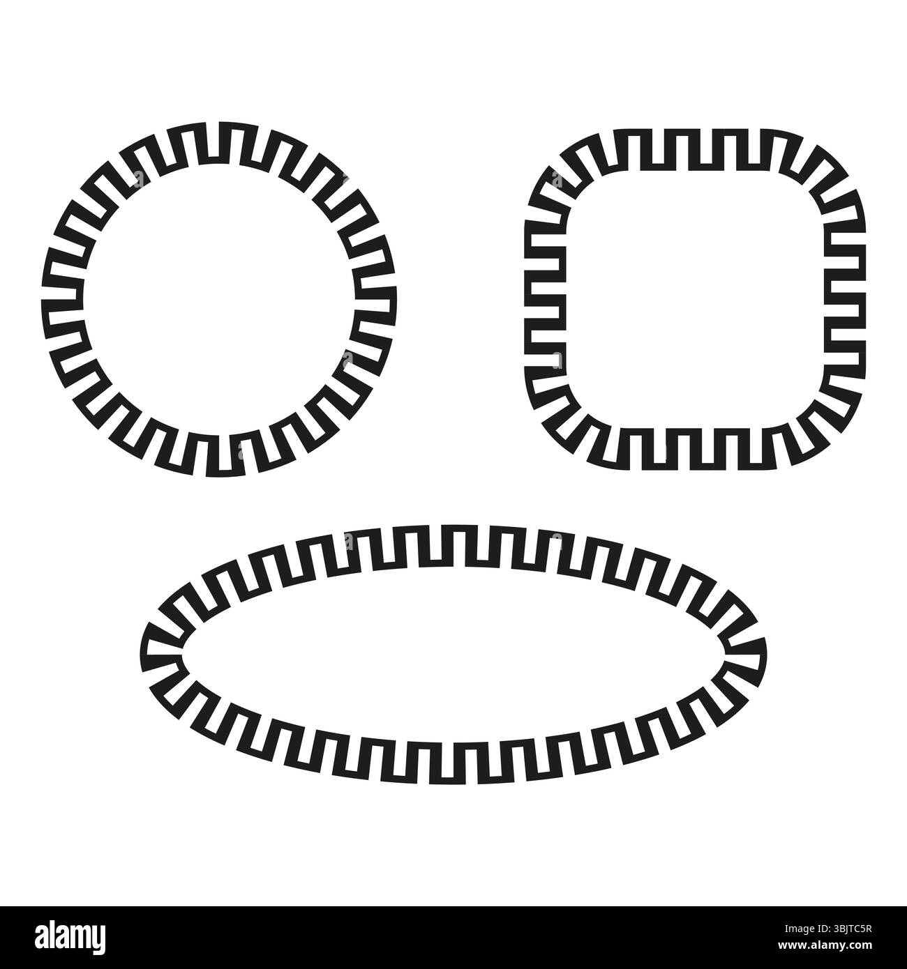 Gear icons pack. Mechanical round vector. Abstract cog shapes. Black ...