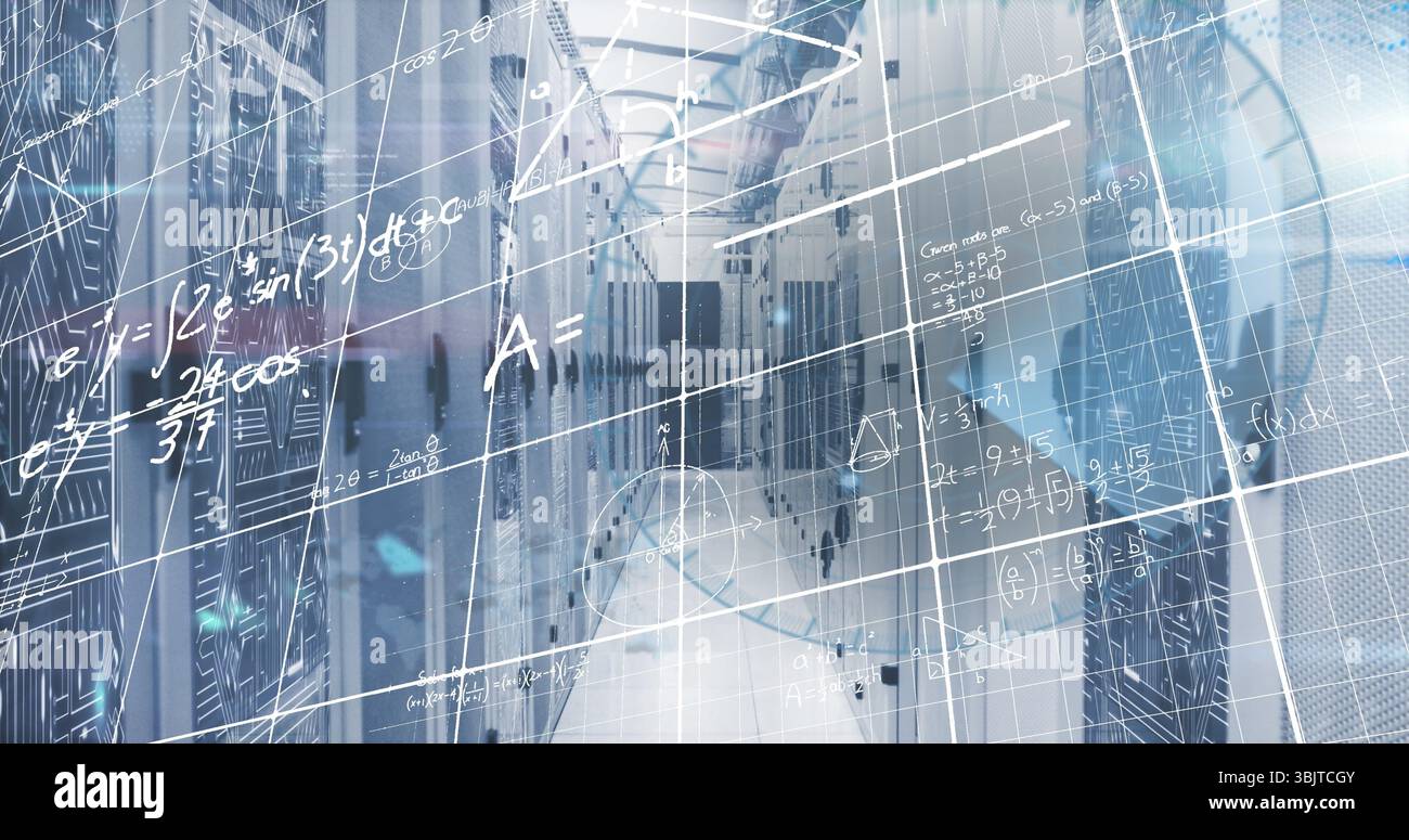 Illuminating data center rack corridor under LED strip lighting ...