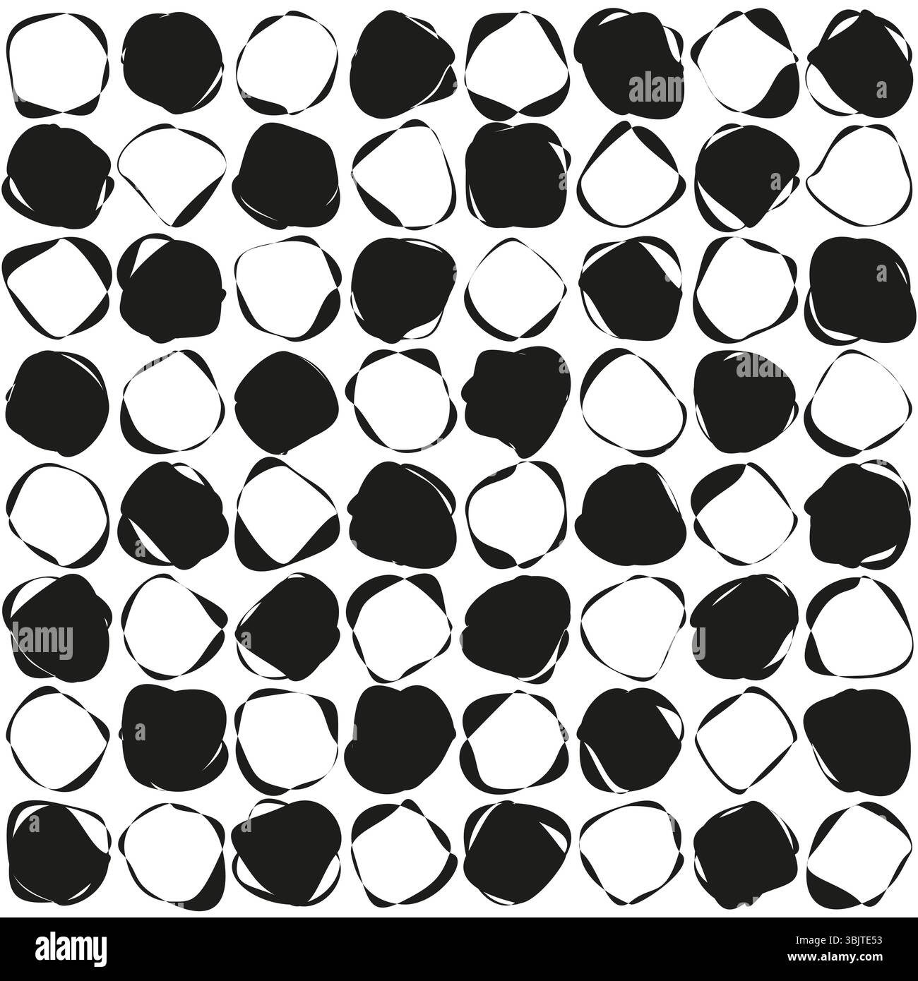 Chess board pattern. Black white squares. Checkered tile design. Vector ...