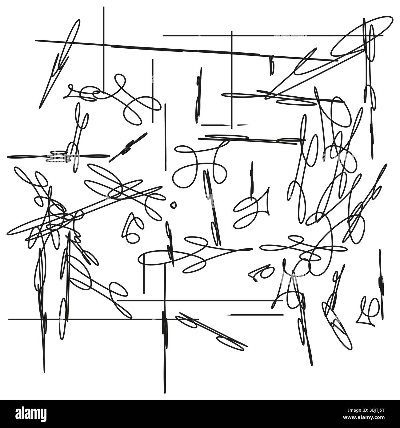 Scissors pattern vector. Assorted tool shapes. Hand drawn cutting form ...