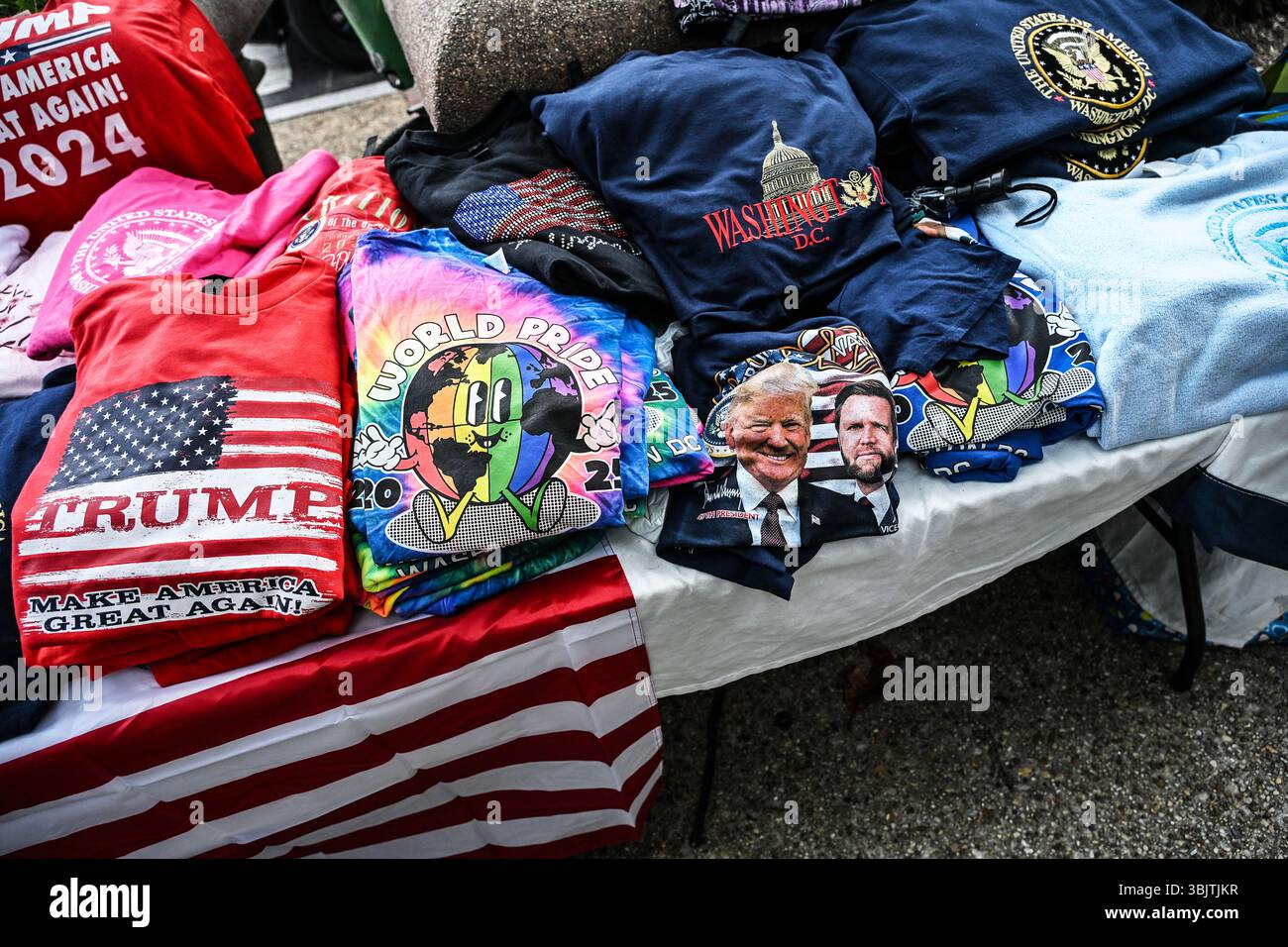 World Pride weekend and Trump's birthday party collide at a merchandise ...