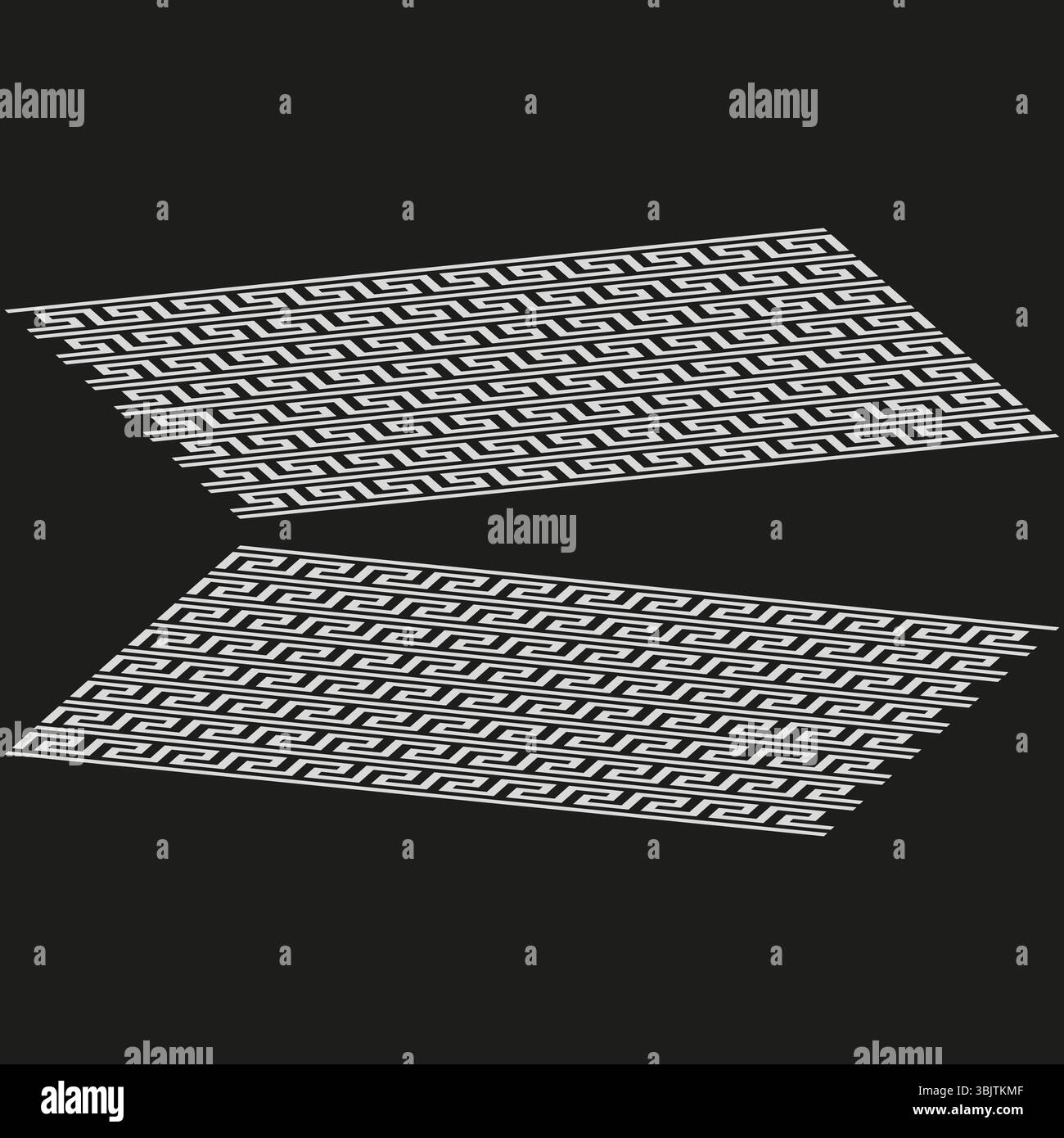 Textured surface icon. Black abstract planes. Perspective vector shape ...