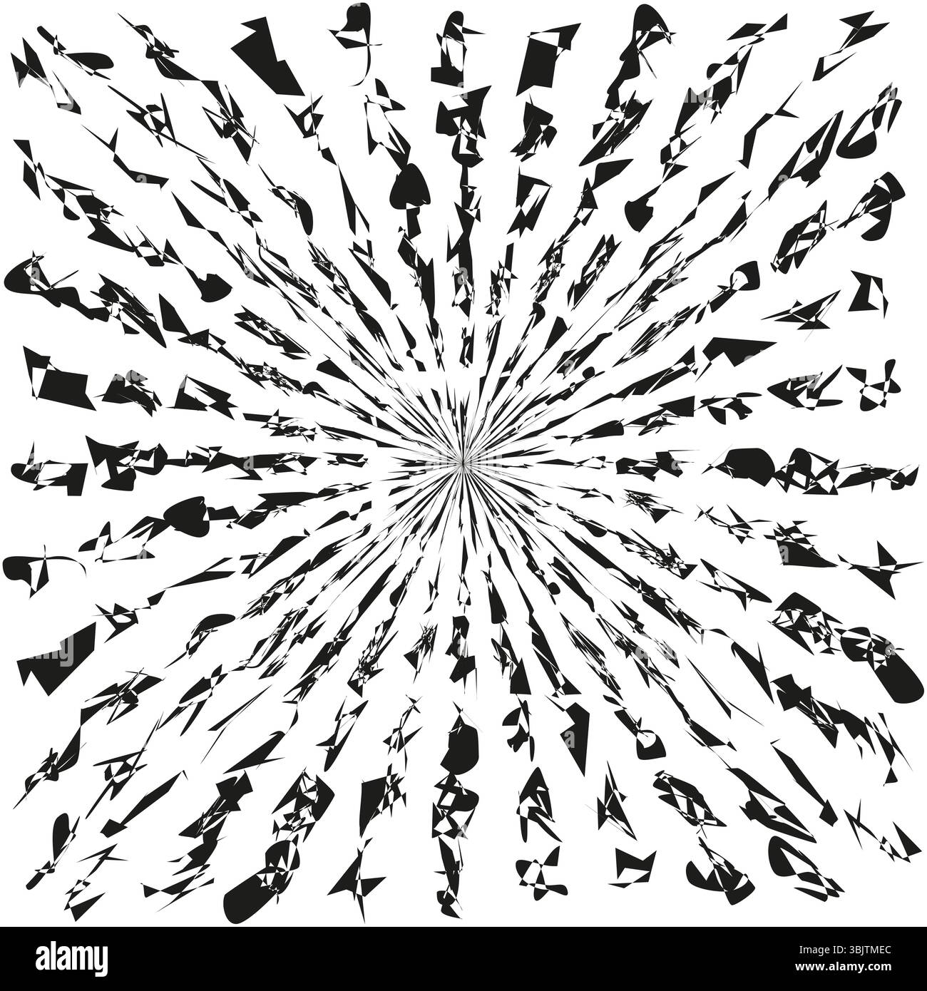 Explosion background form on black Stock Vector Images - Alamy