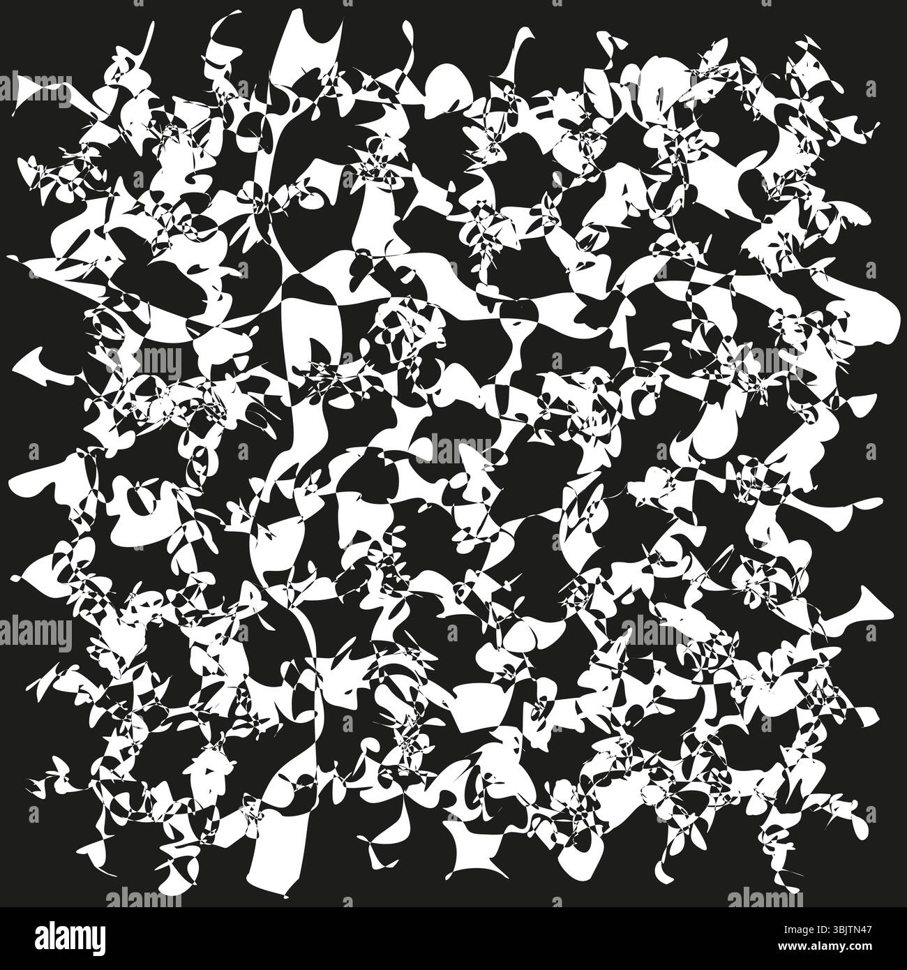 Bird pattern shape. Flying abstract vector. Black white motion. Chaotic ... - Texture And Pattern Composition In Motion Art