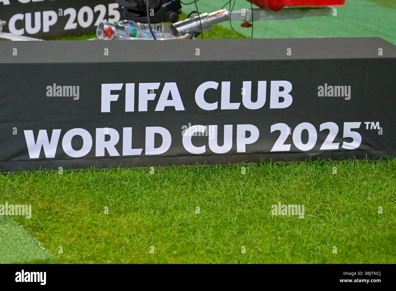 ATLANTA, GA – JUNE 16: FIFA Club World Cup signage during the match ...