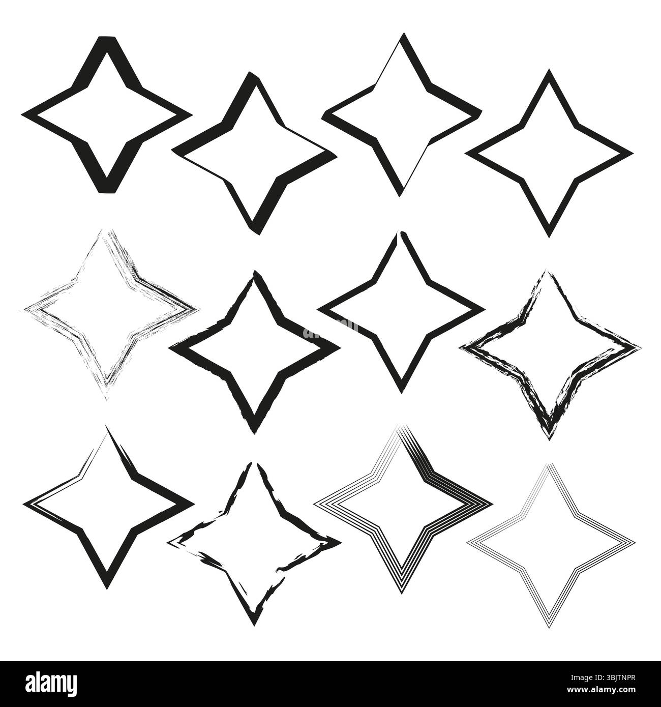 Diamond array icon. Gem sparkle symbol. Black diamond set. Vector ...