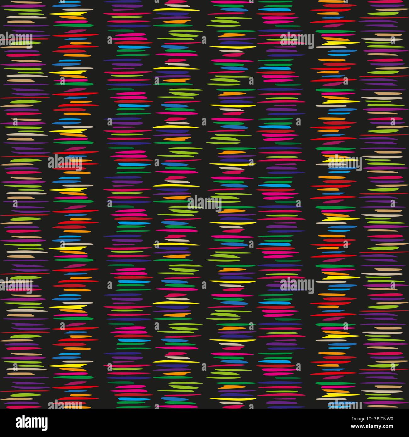 Color brush strokes. Horizontal paint lines. Multicolor abstract pattern. Vector vivid texture. Stock Vector