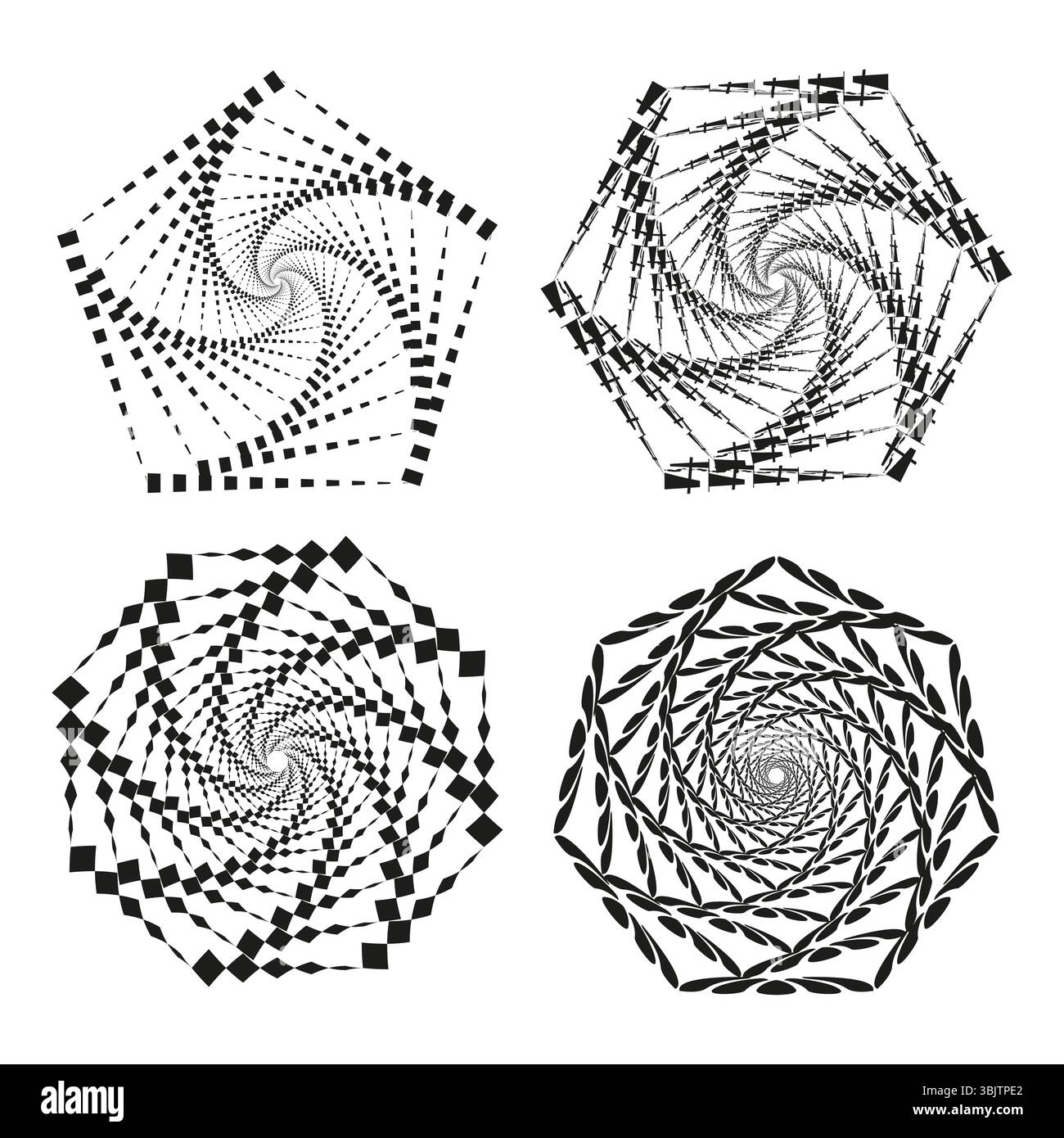 Rotating Pattern Basic Rotating halftone dots pattern abstract hi-res stock photography and ...