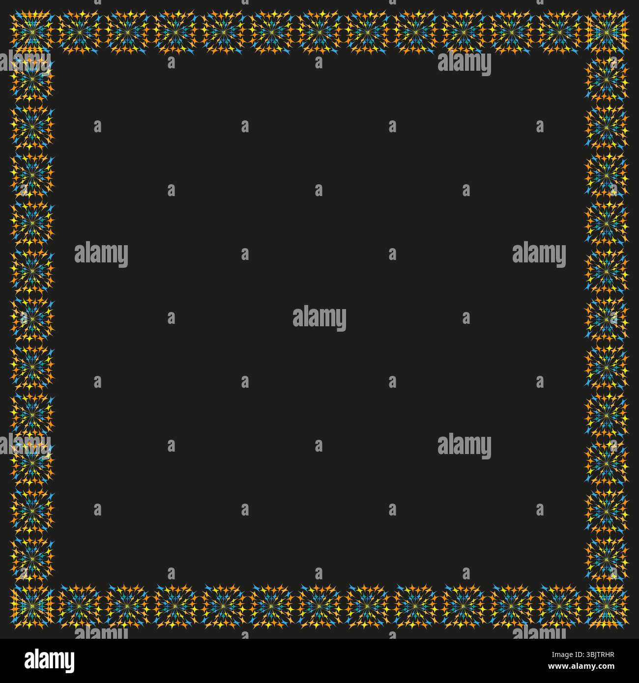 Decorative border frame. Ornamental vector pattern. Classical design ...