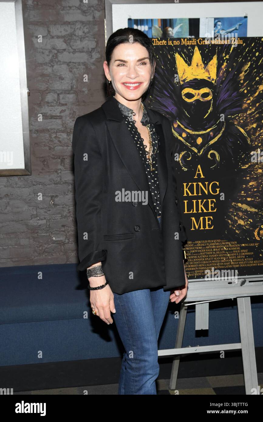 Julianna Margulies attends the "A King Like Me" premiere at IFC Center