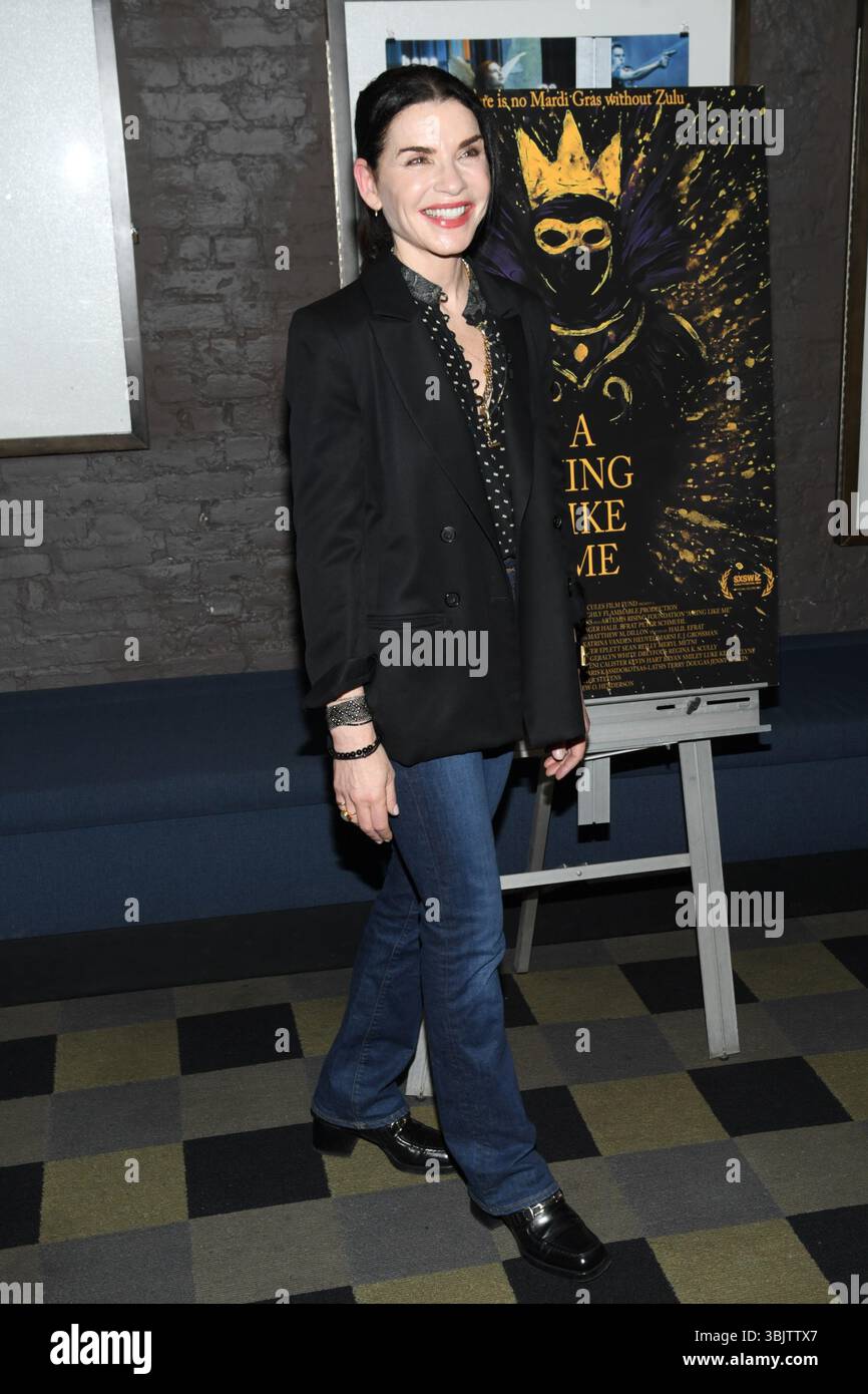 Julianna Margulies attends the "A King Like Me" premiere at IFC Center