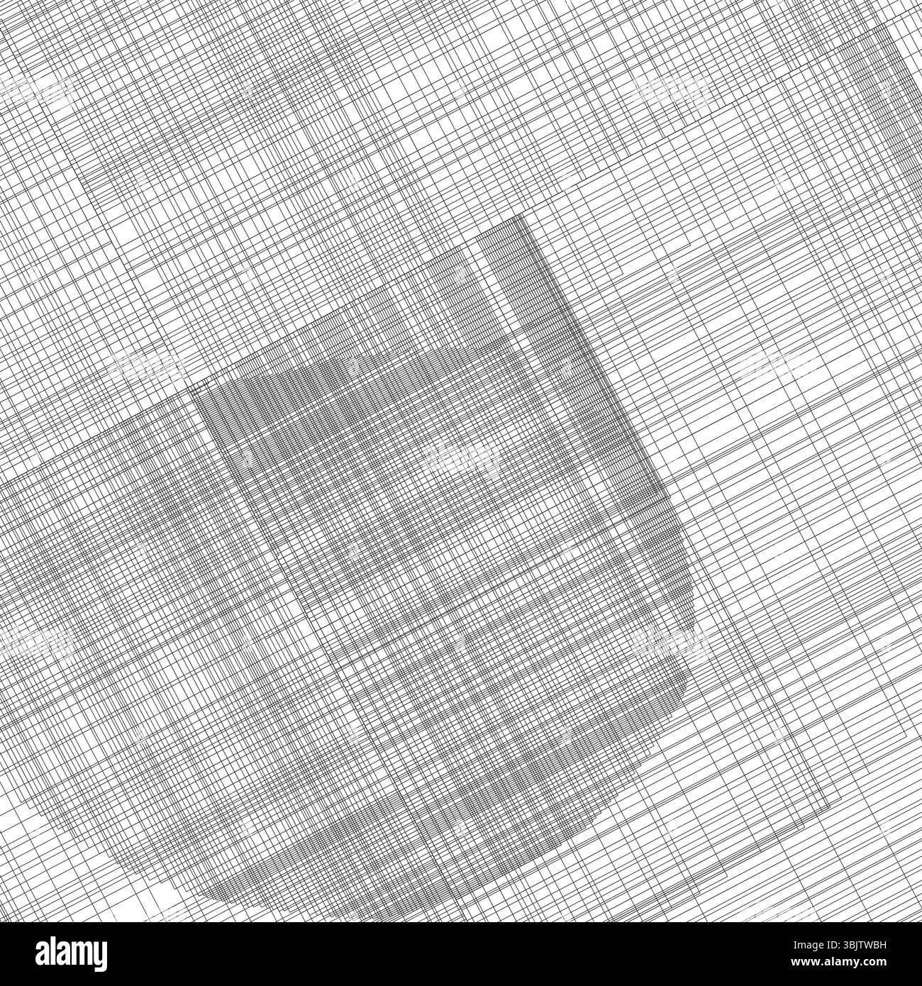 White mesh pattern. Curved grid design. Abstract vector texture. Minimal soft lines. Stock Vector