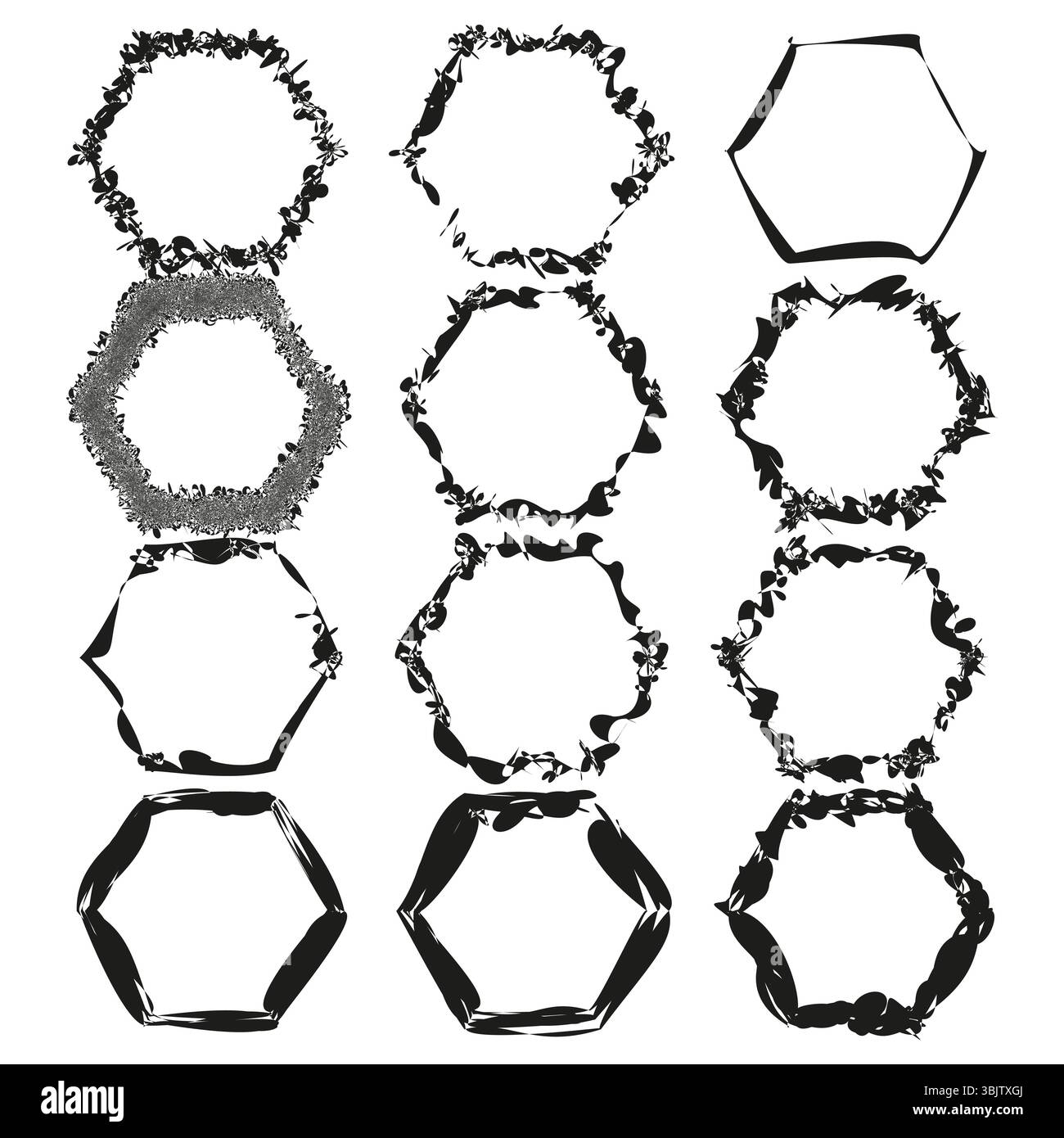 Fractured geometry Stock Vector Images - Alamy
