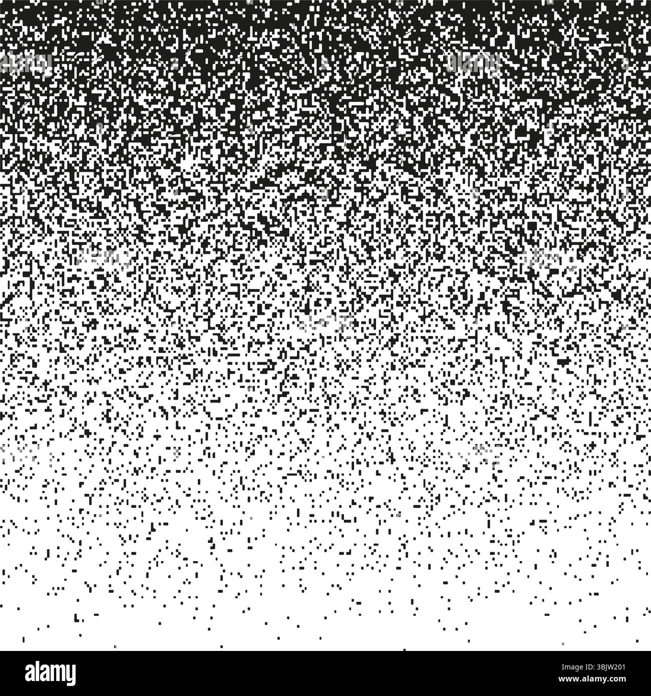 Black white dots. Vertical gradient pattern. Abstract pixel texture. Vector halftone symbol. Stock Vector