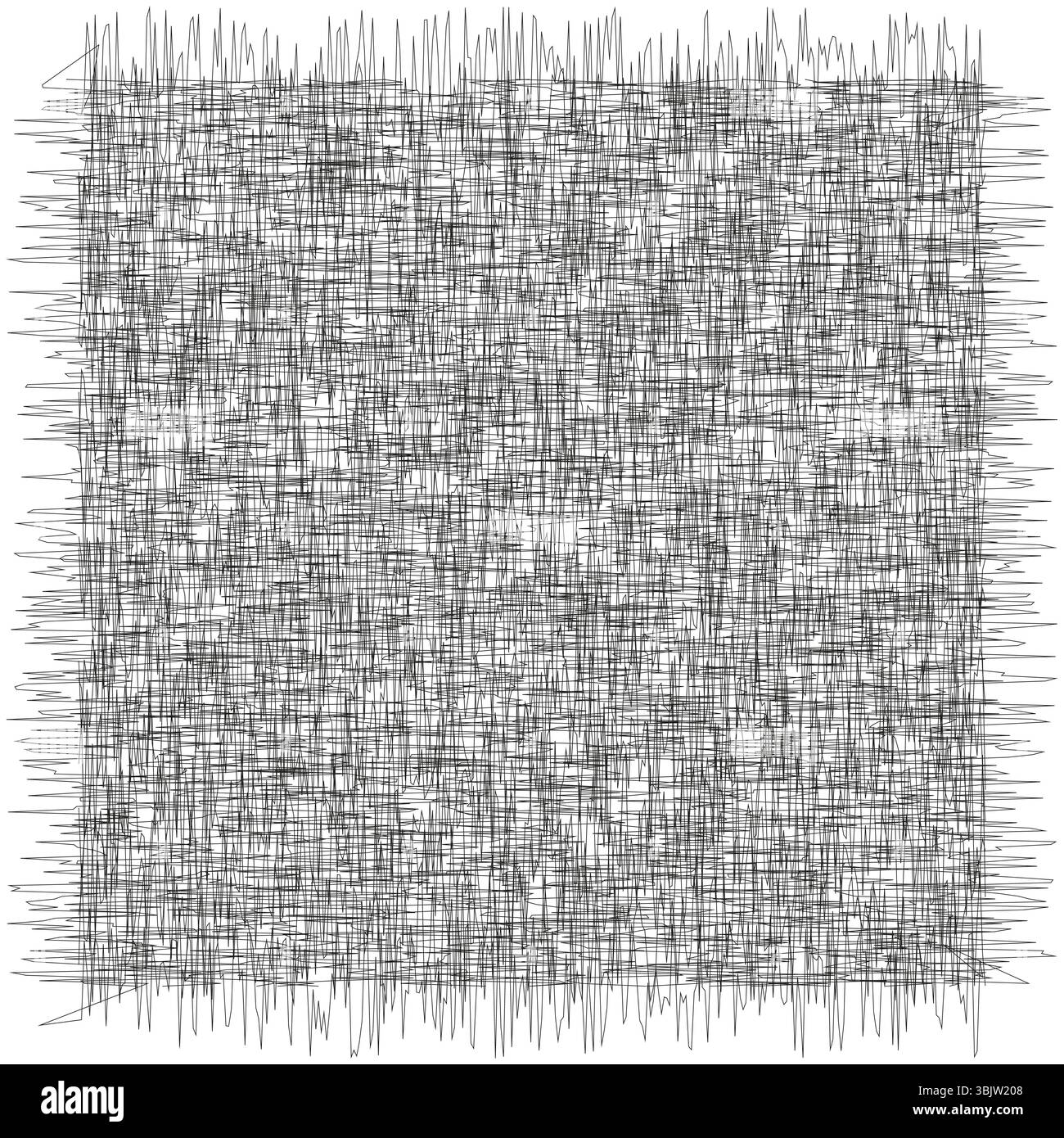 Noisy grid pattern. Abstract black texture. Vector random shape. Chaotic square form. Stock Vector