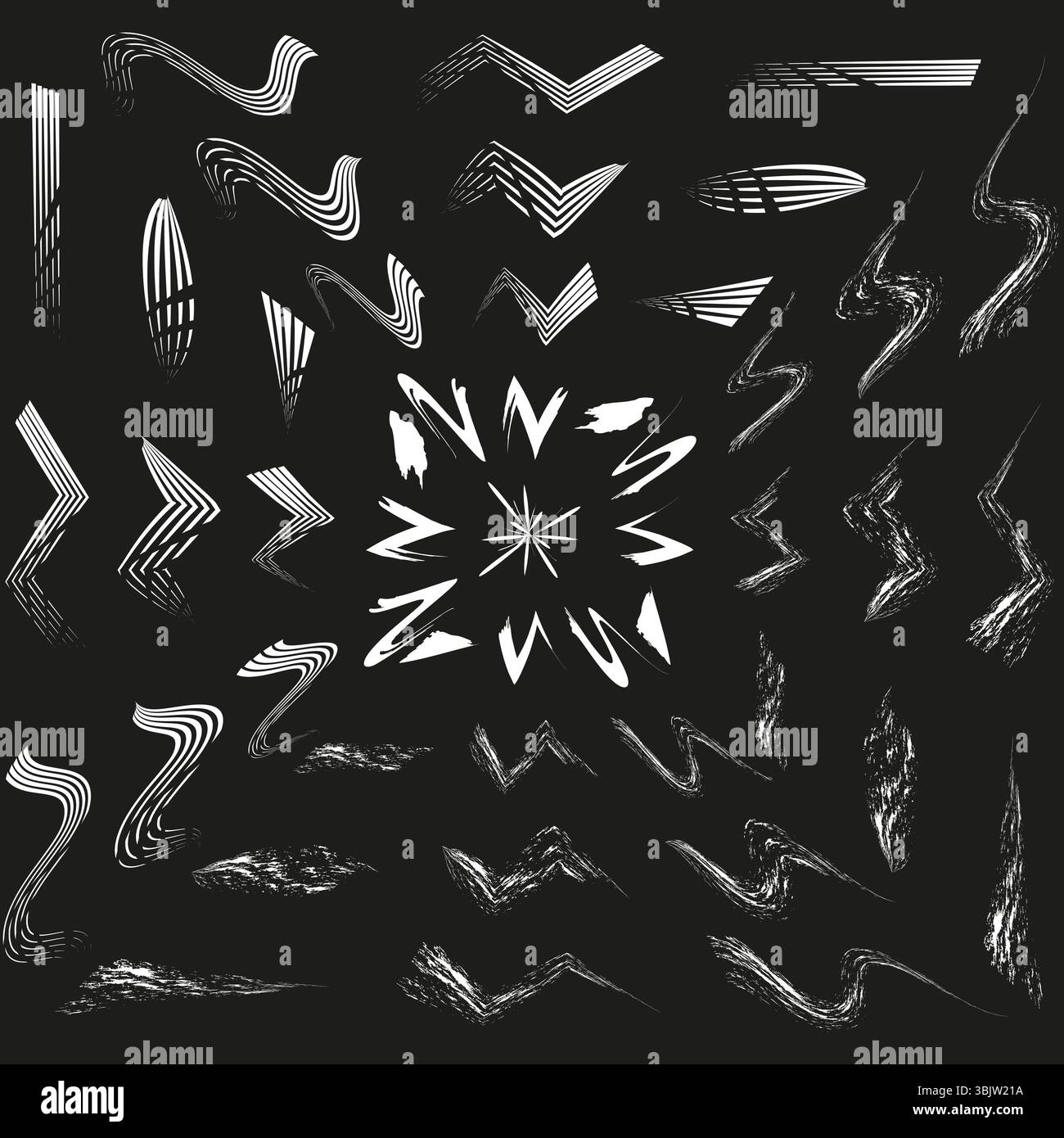 Black abstract background. Chaotic triangle layout. Vector shape ...