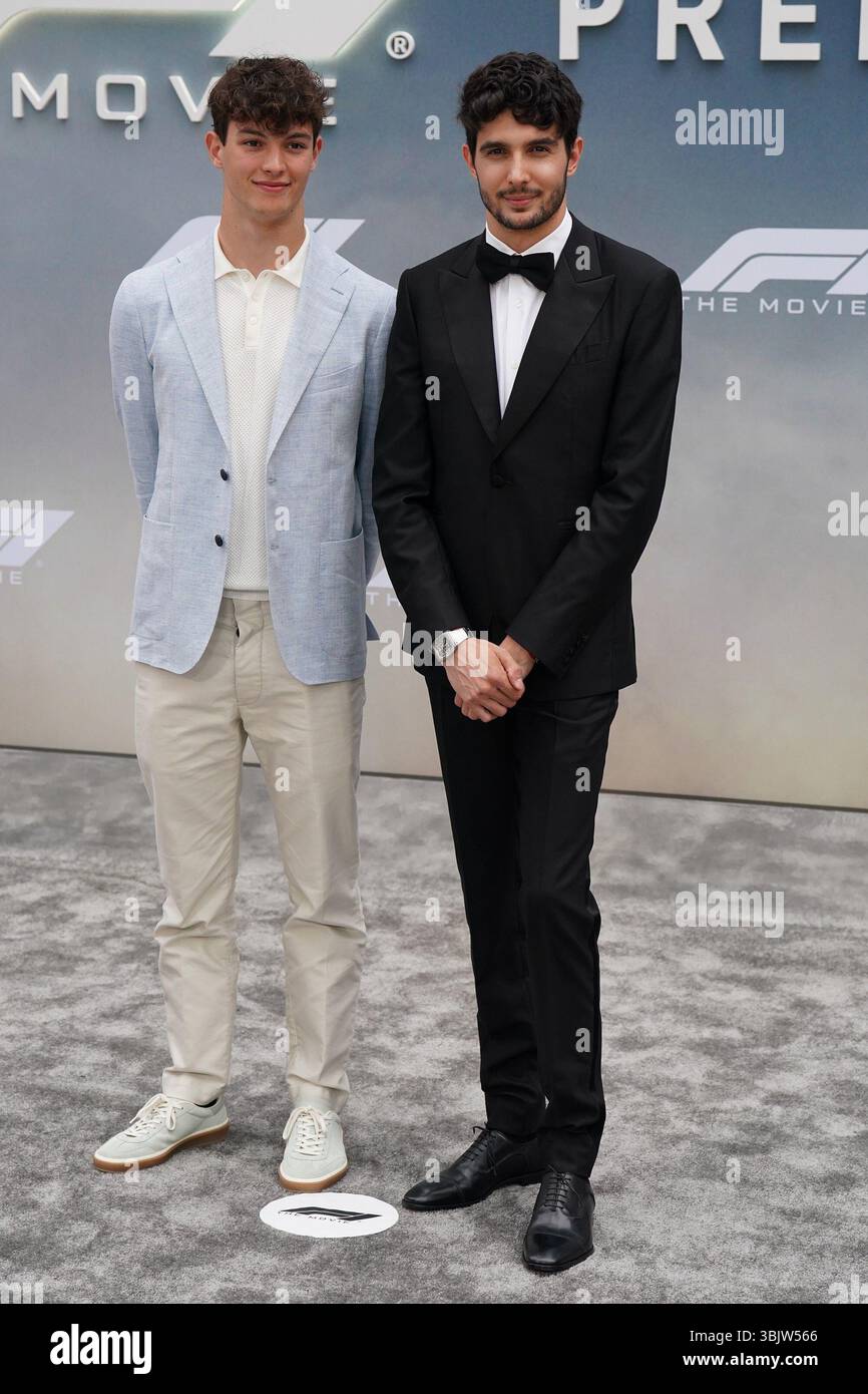 Ollie Bearman 2025 Hi Res Stock Photography And Images Alamy Ollie Bearman Esteban Ocon At Arrivals For F1 The Movie Premiere Times Square New York Ny June 16 2025 Photo By Kristin Collection 3BJW566