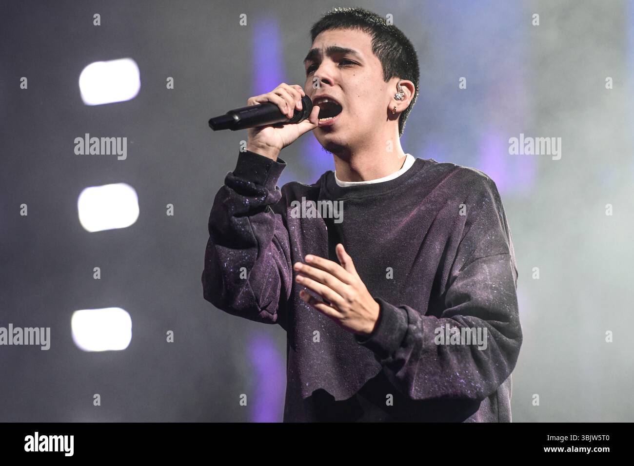 Buenos Aires (16th Jun 2025). Argentinian rapper Milo J, La Retirada ...