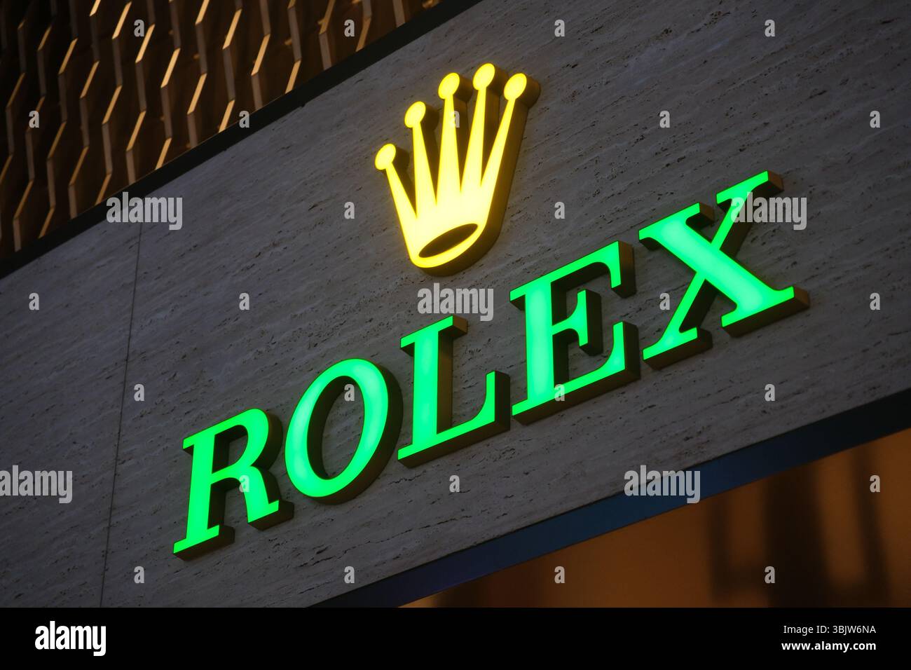 Rolex sign hi-res stock photography and images - Alamy