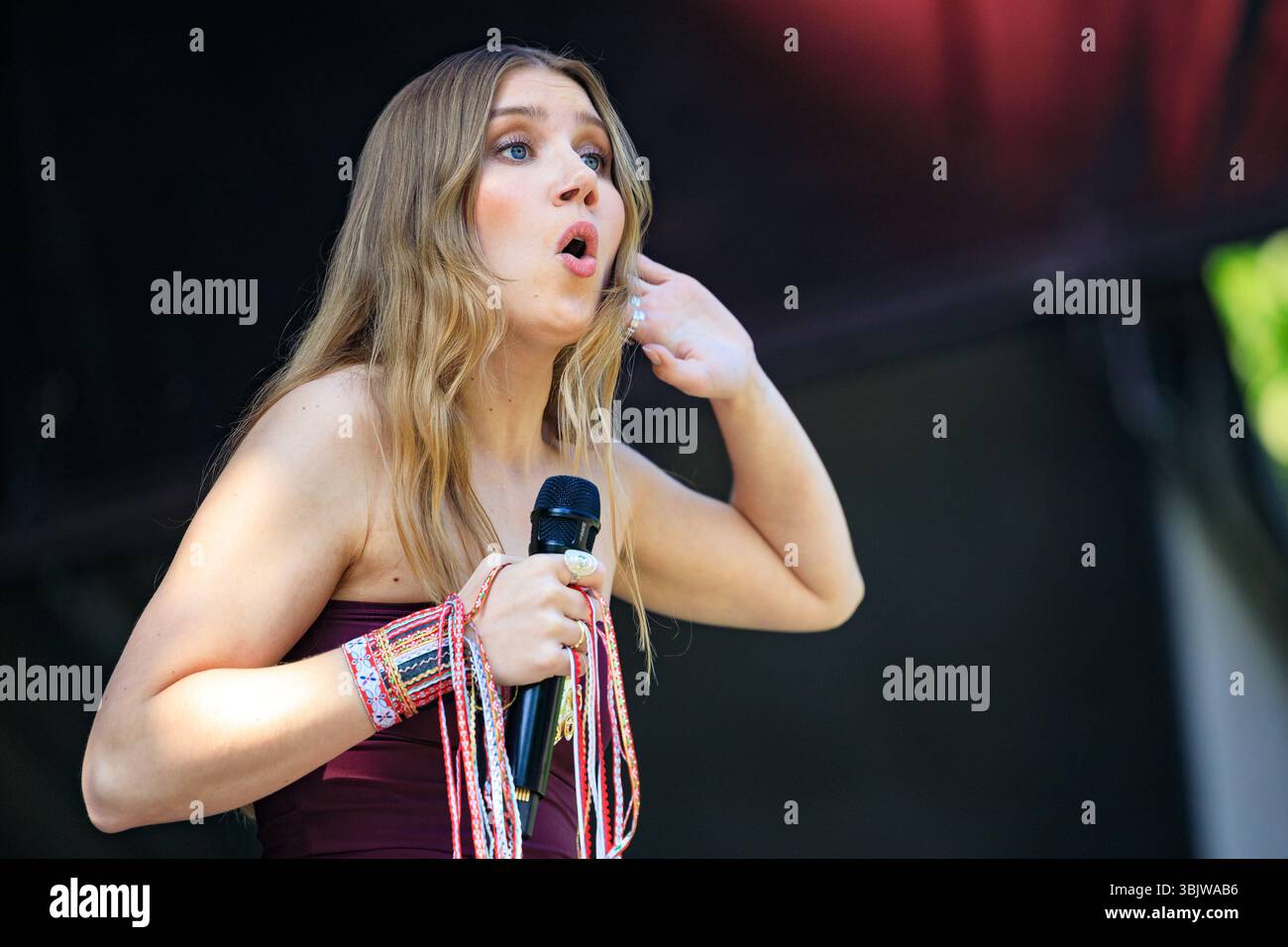 Oslo, Norway. 13th, June 2025. The Norwegian-Sami singer Ella Marie ...