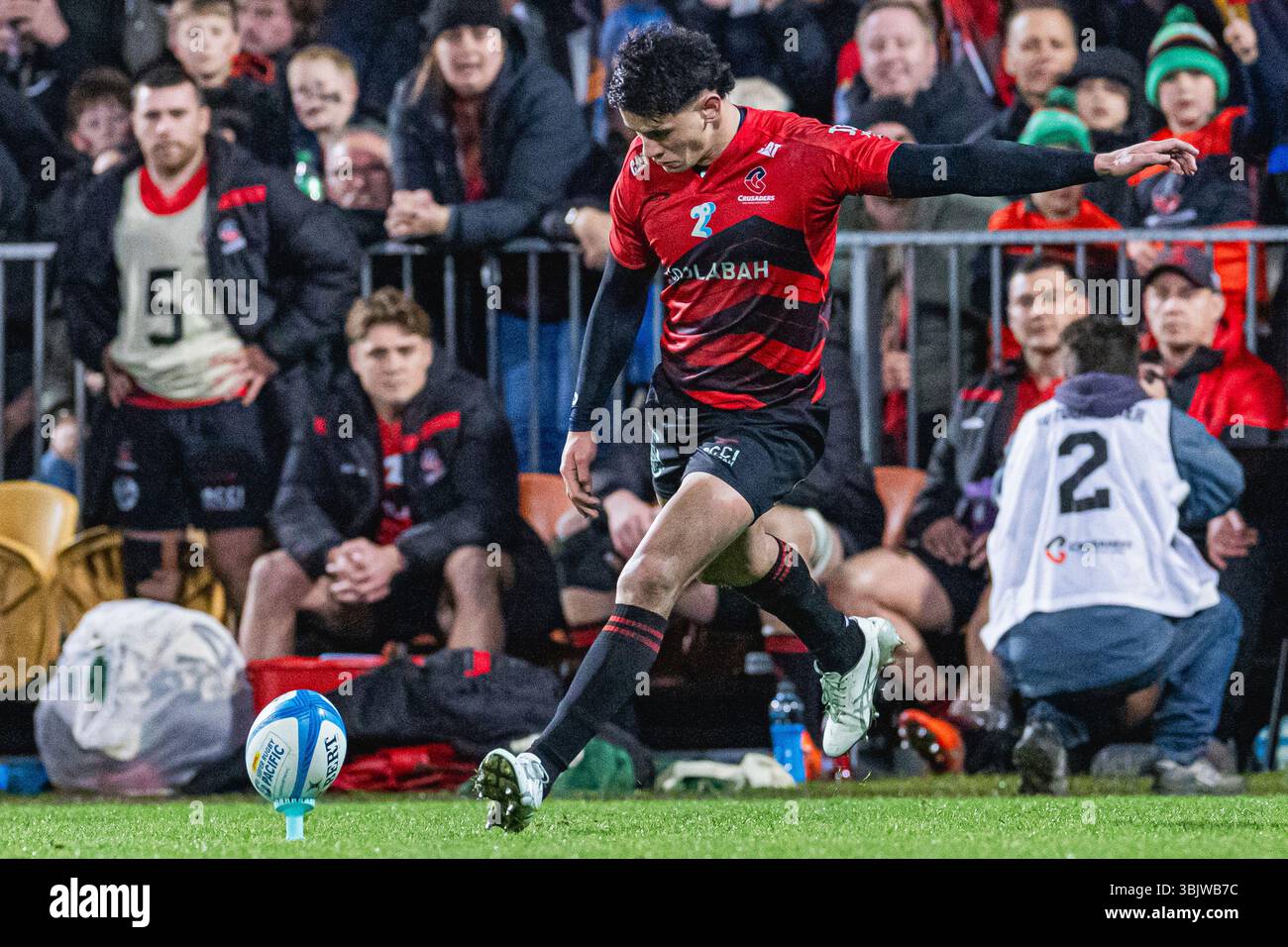 Christchurch, NEW ZEALAND - JUNE 13 : Rivez Reihana of the Crusaders ...