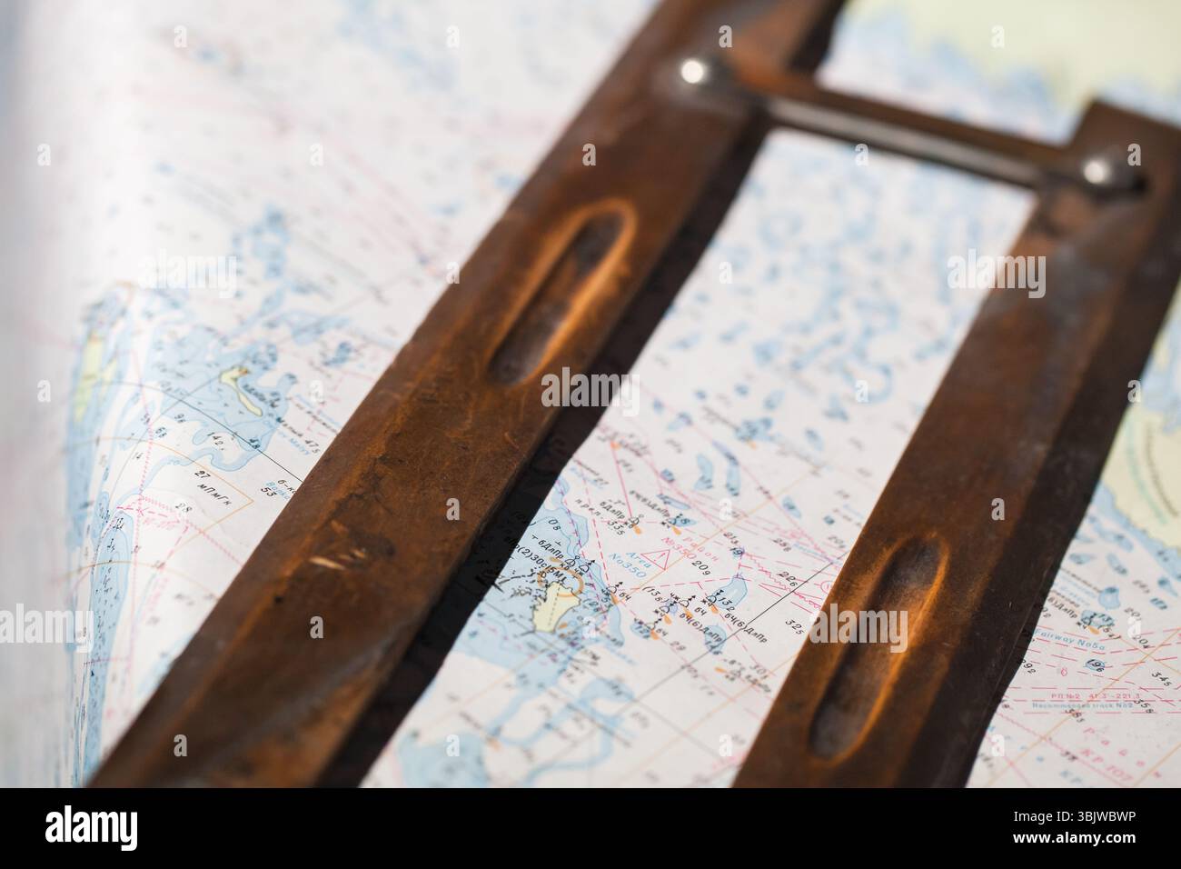 Seafaring Instruments Sea chart map hi-res stock photography and images - Alamy