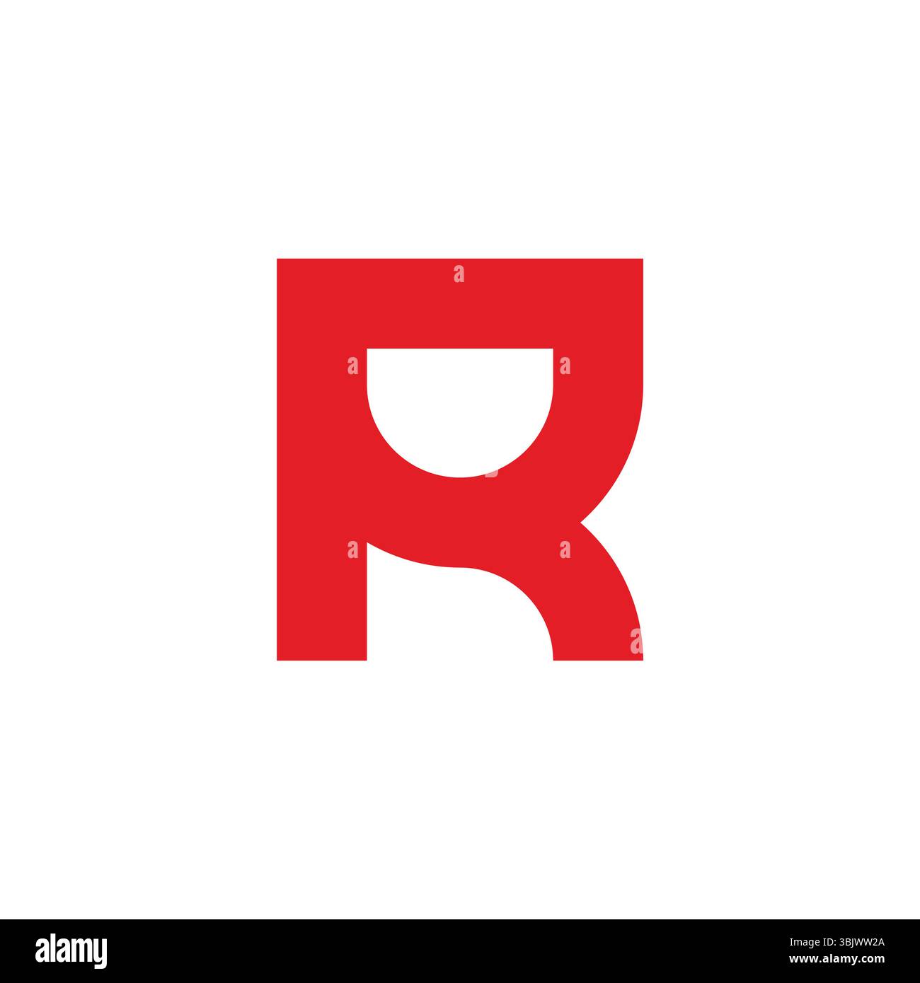 letter r red simple geometric logo vector Stock Vector Image & Art - Alamy