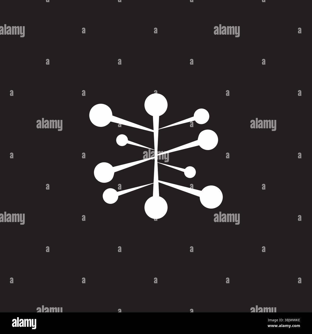 round motion molecules circles dots symbol logo vector Stock Vector ...