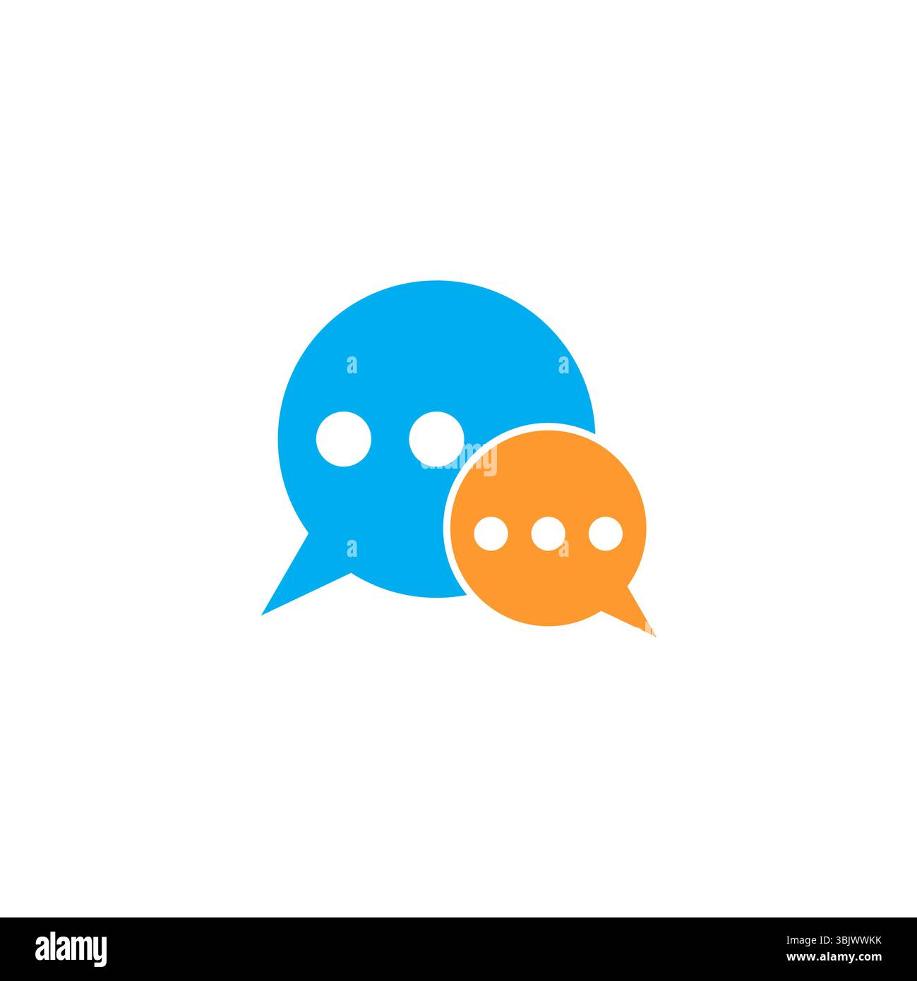colorful round bubbletalk design parenting vector Stock Vector