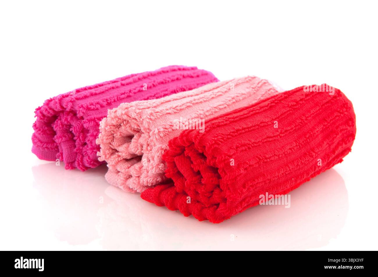 Rolled towels Stock Photo