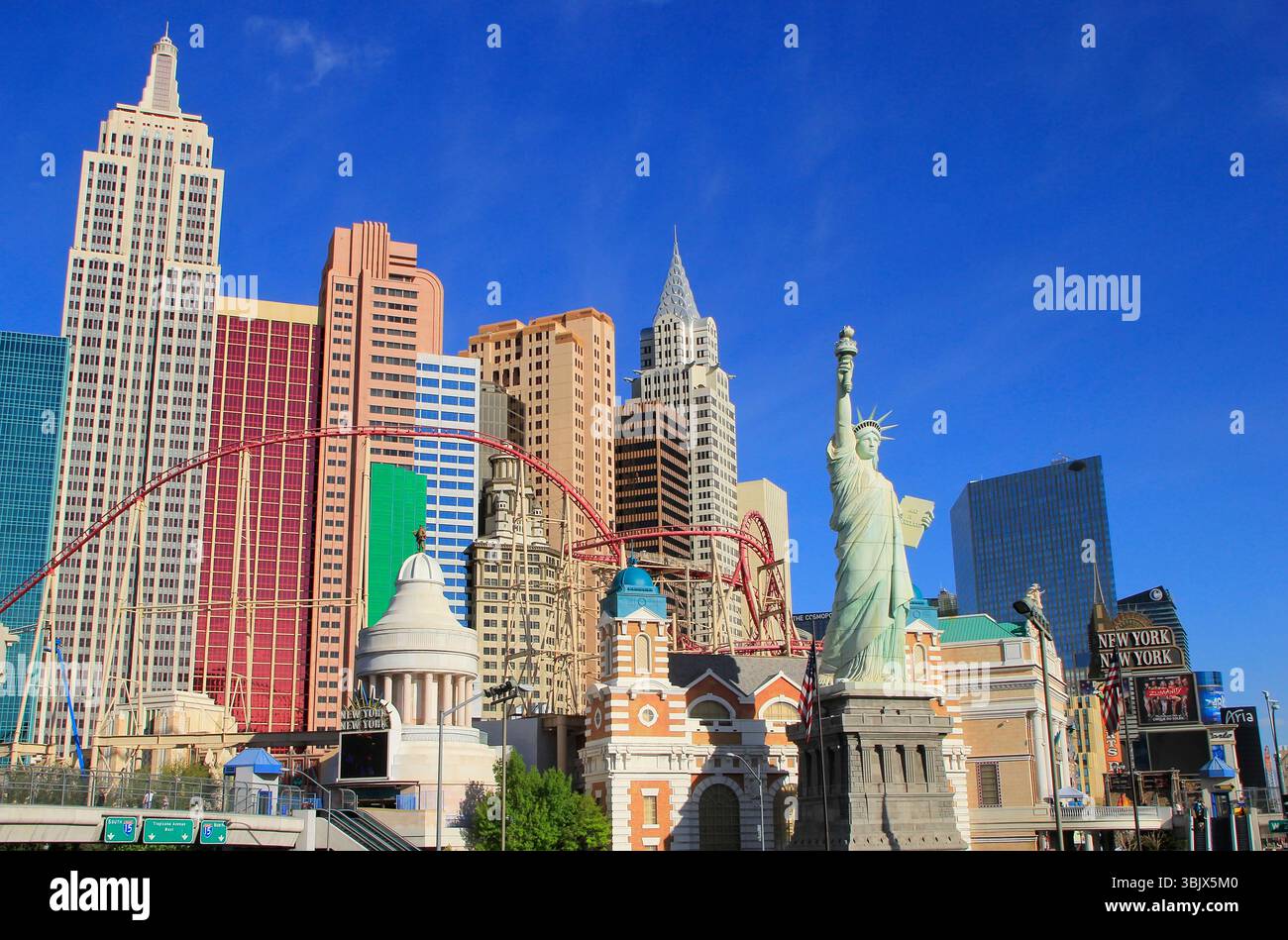 New York - New York hotel and casino, Las Vegas Nevada Stock Photo