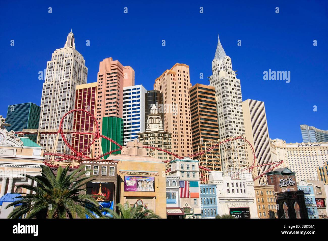 New York - New York hotel and casino, Las Vegas Nevada Stock Photo