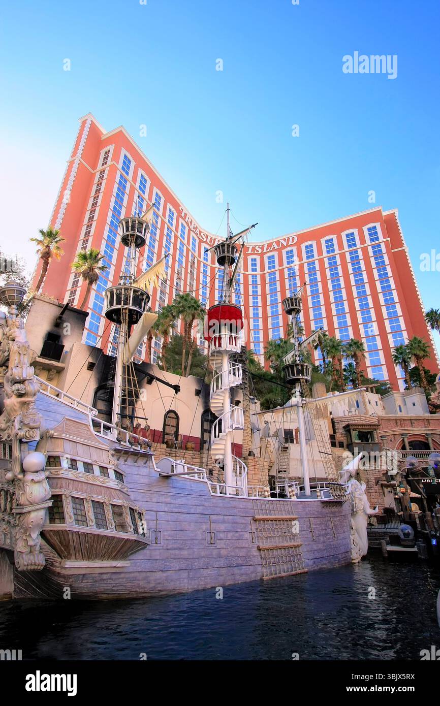 Treasure island hotel and casino, Las Vegas, Nevada Stock Photo