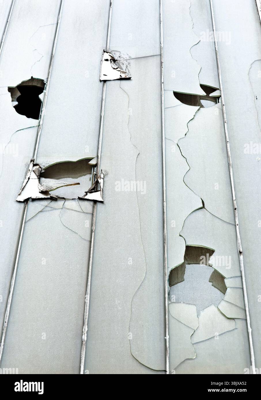 Broken glass texture Stock Photo
