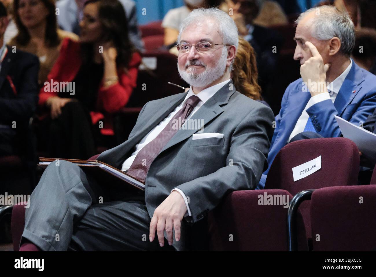 Riccardo Turrini Vita, Garante Nazionale detenuti, in occasione della II edizione di “Recidiva Zero. Studio, formazione e lavoro in carcere e fuori dal carcere”, organizzata dal CNEL e Ministero della Giustizia. Scuola di formazione DAP, Roma Martedì 17 Giugno 2025 (foto Mauro Scrobogna/LaPresse) Riccardo Turrini Vita, National Guarantor for Prisoners, on the occasion of the 2nd edition of “Zero Recidivism. Study, training and work in prison and outside prison”, organized by CNEL and the Ministry of Justice. DAP training school, Rome Tuesday June 17 2025. (Photo by Mauro Scrobogna/LaPre Stock Photo