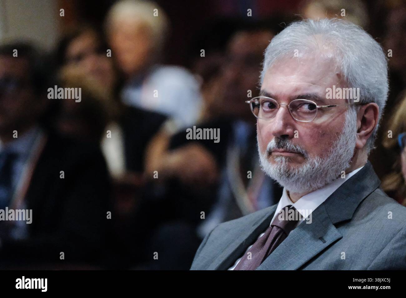 Riccardo Turrini Vita, Garante Nazionale detenuti, in occasione della II edizione di “Recidiva Zero. Studio, formazione e lavoro in carcere e fuori dal carcere”, organizzata dal CNEL e Ministero della Giustizia. Scuola di formazione DAP, Roma Martedì 17 Giugno 2025 (foto Mauro Scrobogna/LaPresse) Riccardo Turrini Vita, National Guarantor for Prisoners, on the occasion of the 2nd edition of “Zero Recidivism. Study, training and work in prison and outside prison”, organized by CNEL and the Ministry of Justice. DAP training school, Rome Tuesday June 17 2025. (Photo by Mauro Scrobogna/LaPre Stock Photo