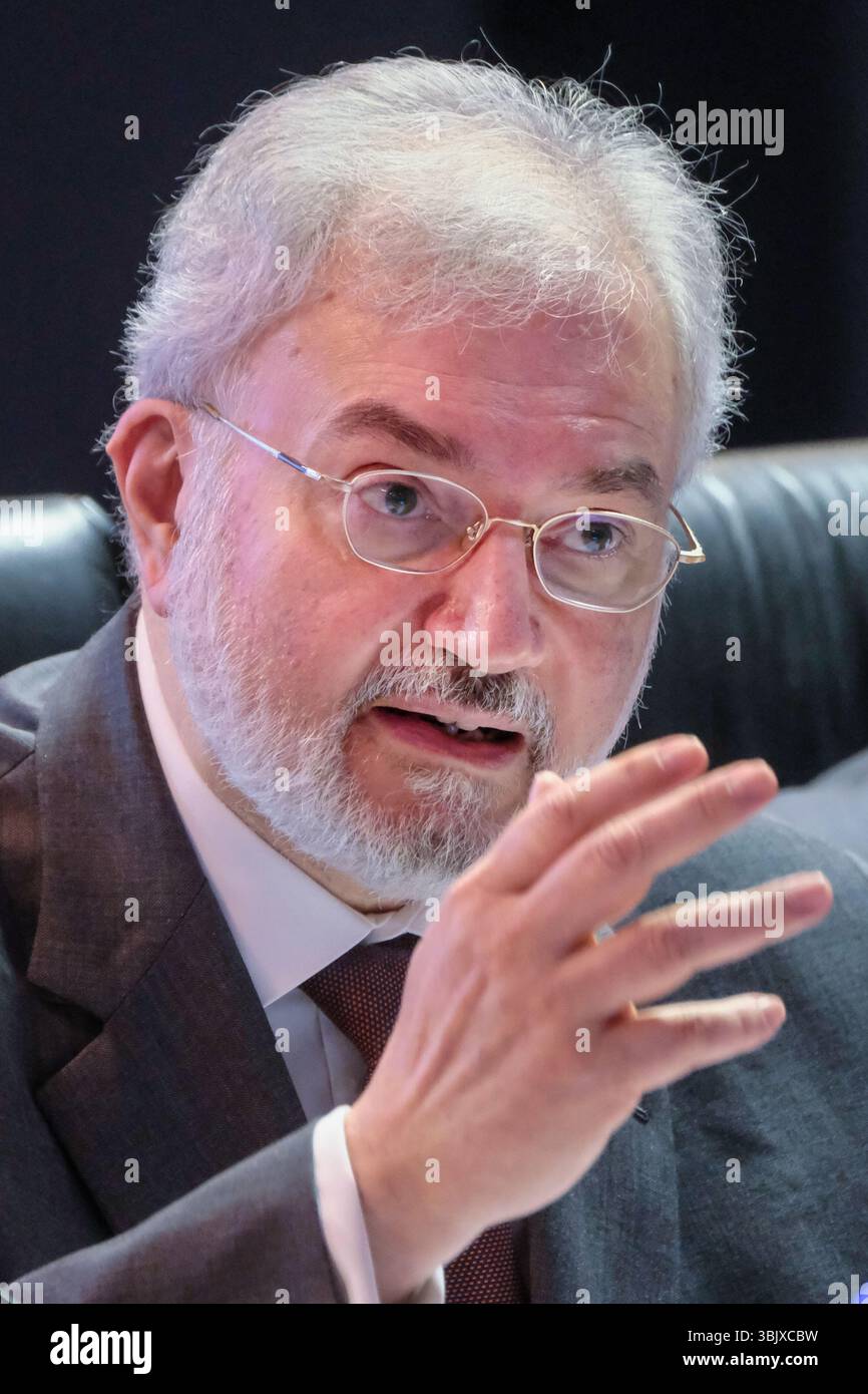 Riccardo Turrini Vita, Garante Nazionale detenuti, in occasione della II edizione di “Recidiva Zero. Studio, formazione e lavoro in carcere e fuori dal carcere”, organizzata dal CNEL e Ministero della Giustizia. Scuola di formazione DAP, Roma Martedì 17 Giugno 2025 (foto Mauro Scrobogna/LaPresse) Riccardo Turrini Vita, National Guarantor for Prisoners, on the occasion of the 2nd edition of “Zero Recidivism. Study, training and work in prison and outside prison”, organized by CNEL and the Ministry of Justice. DAP training school, Rome Tuesday June 17 2025. (Photo by Mauro Scrobogna/LaPre Stock Photo