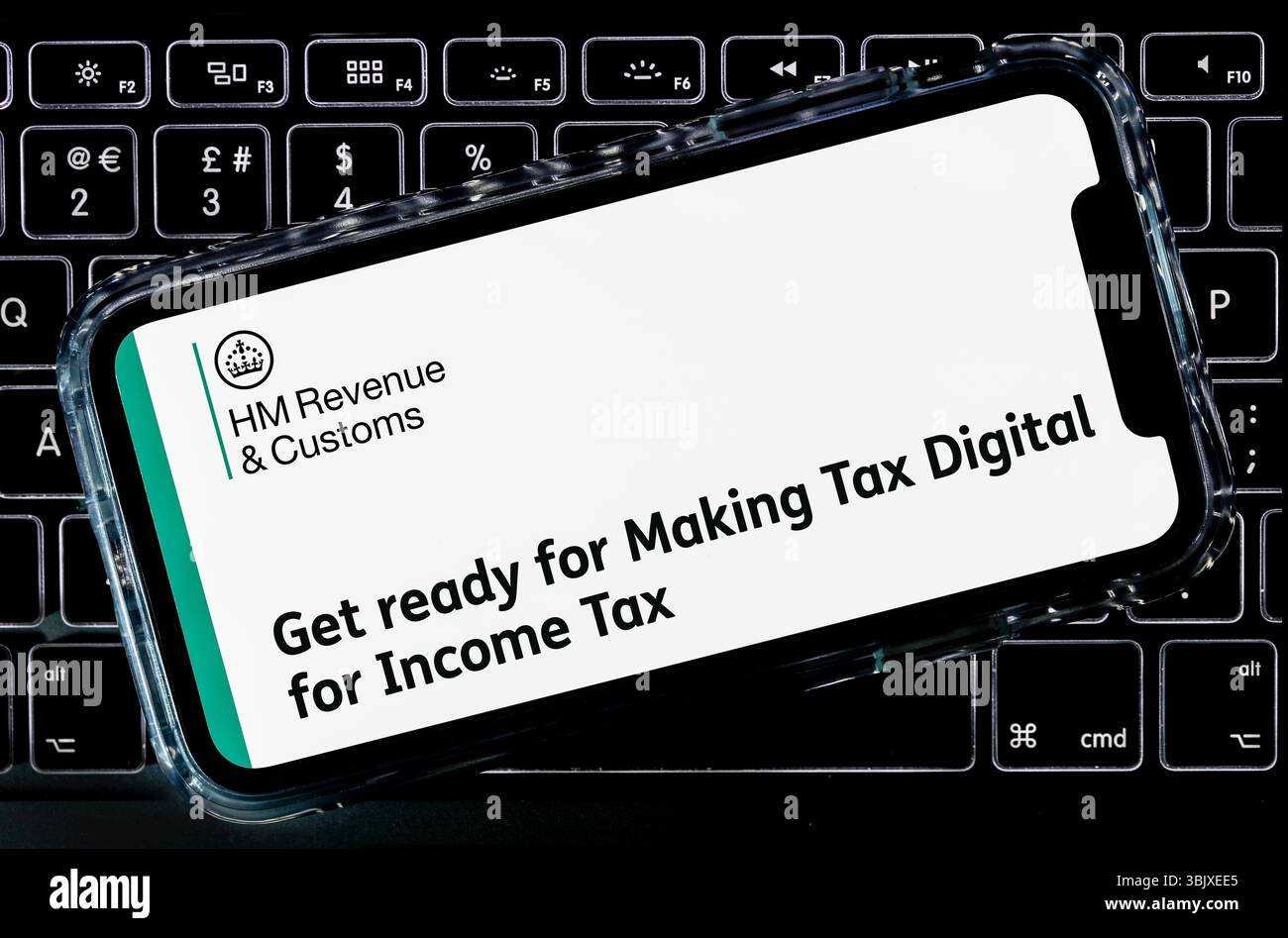 HMRC Making Tax Digital website Stock Photo