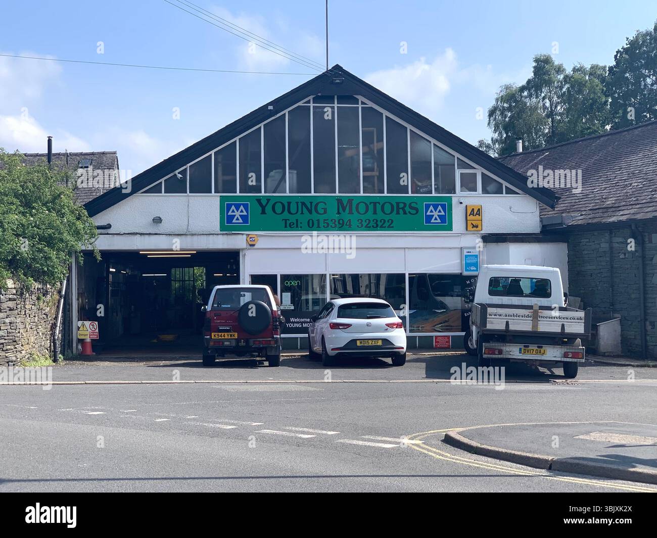 Ambleside Lake District England English lakes British Britain UK houses shop shops games tourists tour old villages outside tourists tourism - Smartphone Captured Stock Image