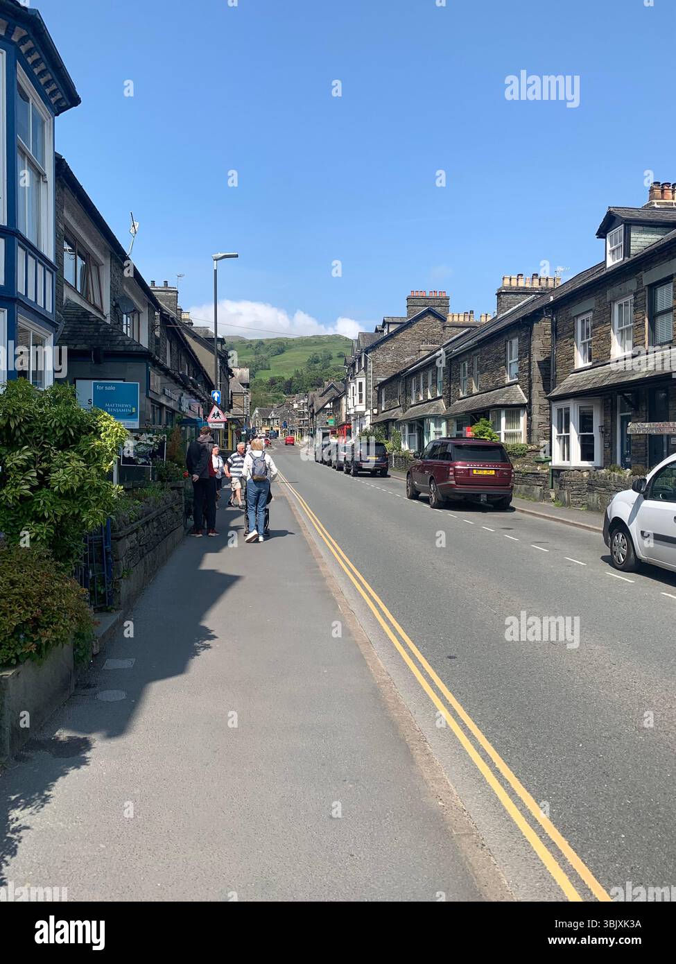Ambleside Lake District England English lakes British Britain UK houses shop shops games tourists tour old villages outside tourists tourism - Smartphone Captured Stock Image