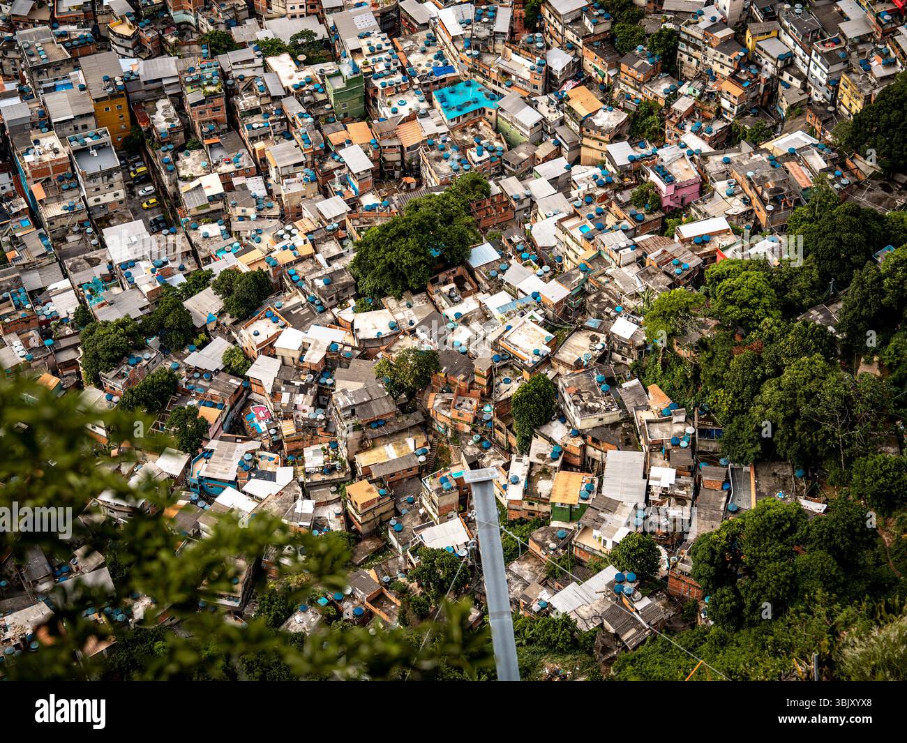 Favela Rooftops Aerial view vibrant informal hi-res stock photography and images - Alamy