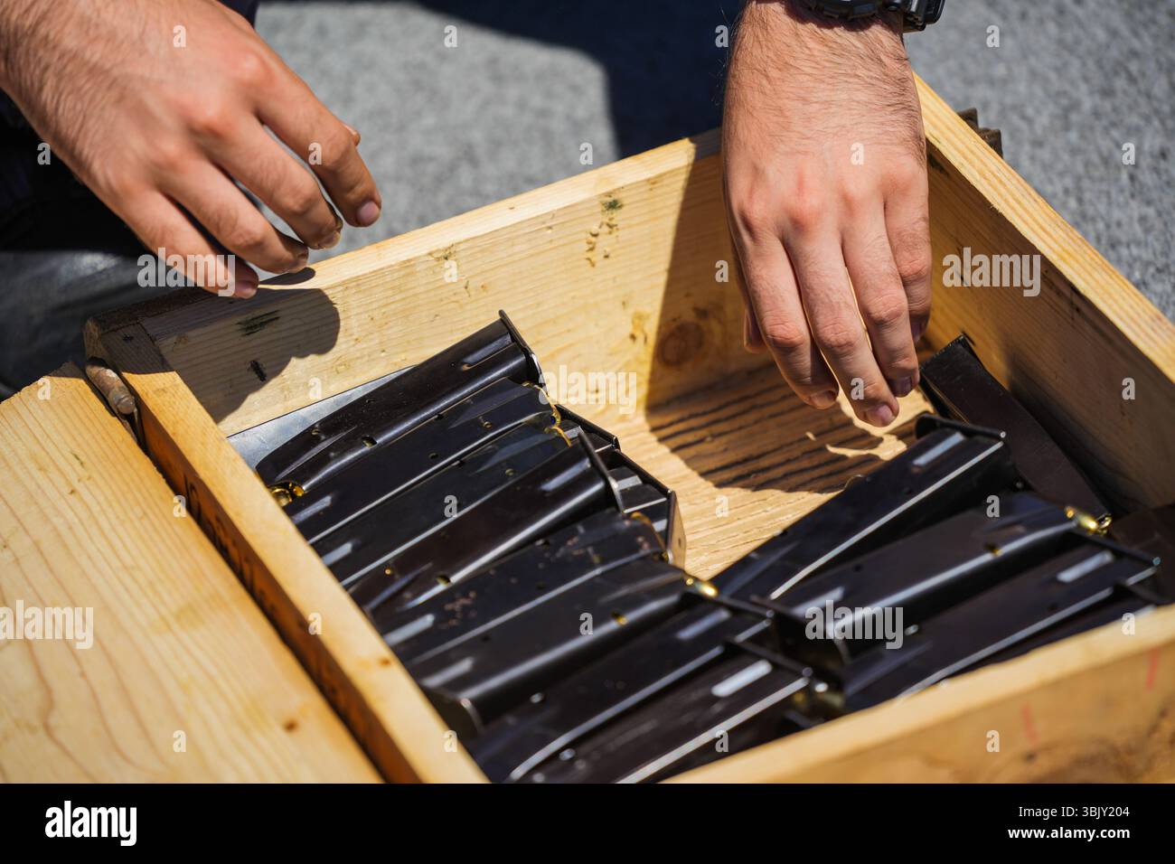Loading magazines hi-res stock photography and images - Alamy