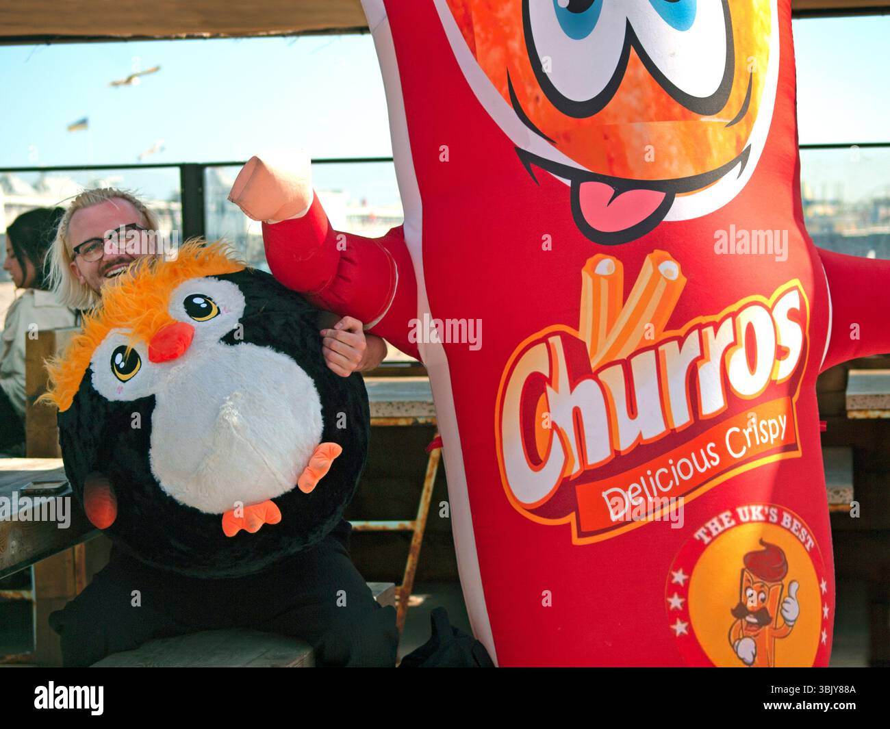 Craziness on the Brighton seafront Stock Photo